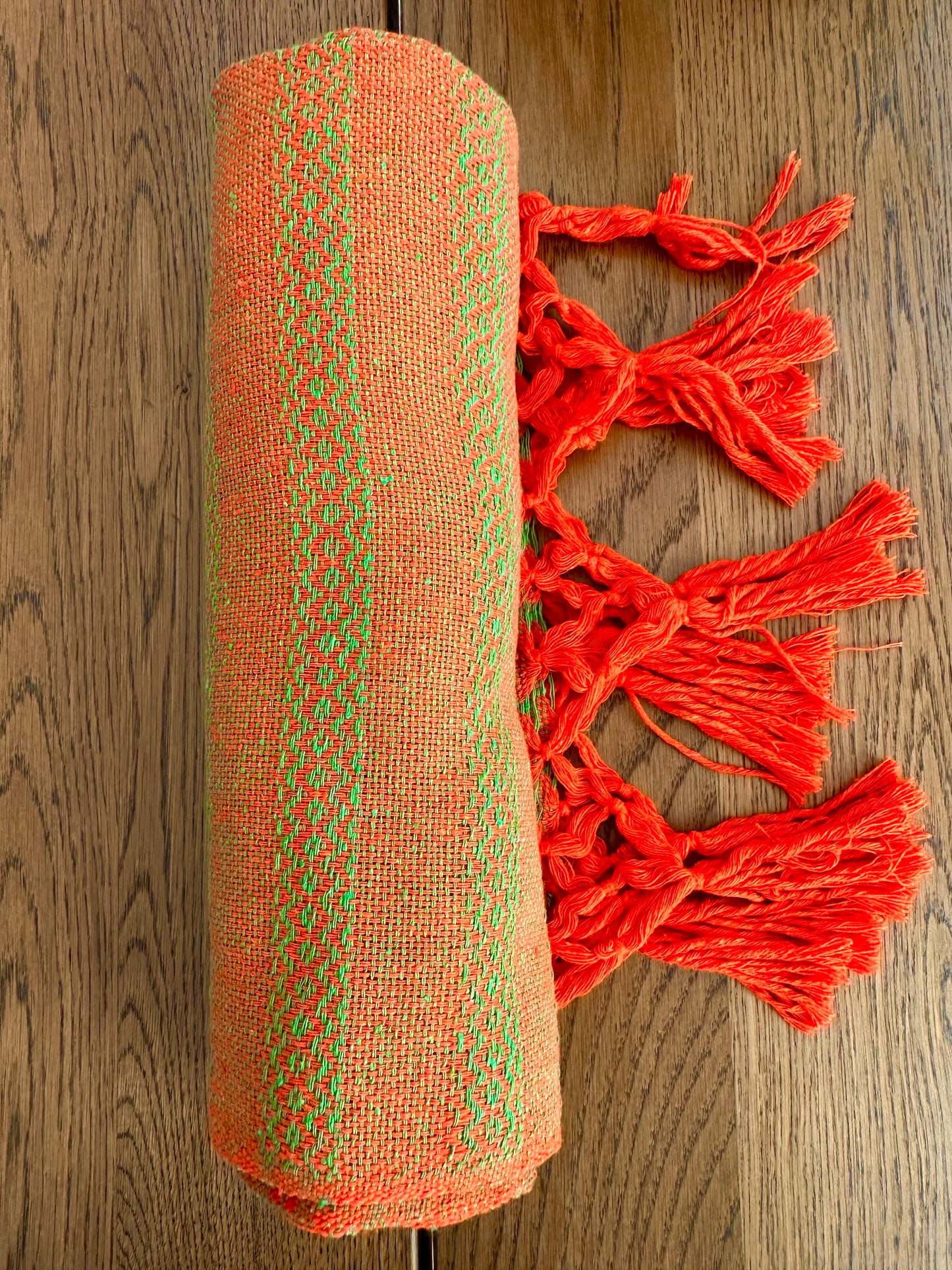 Mexican Cotton Rebozo & Baby Wrap - Vibrant Citron