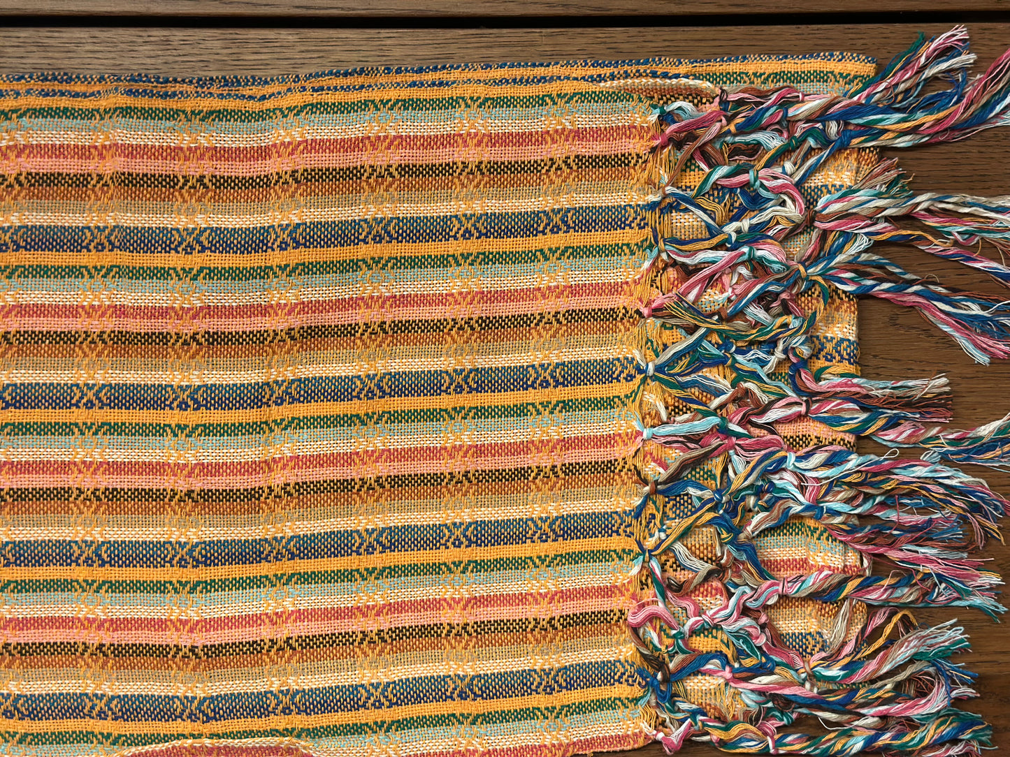 Golden Stripe Mexican rebozo Jose photo