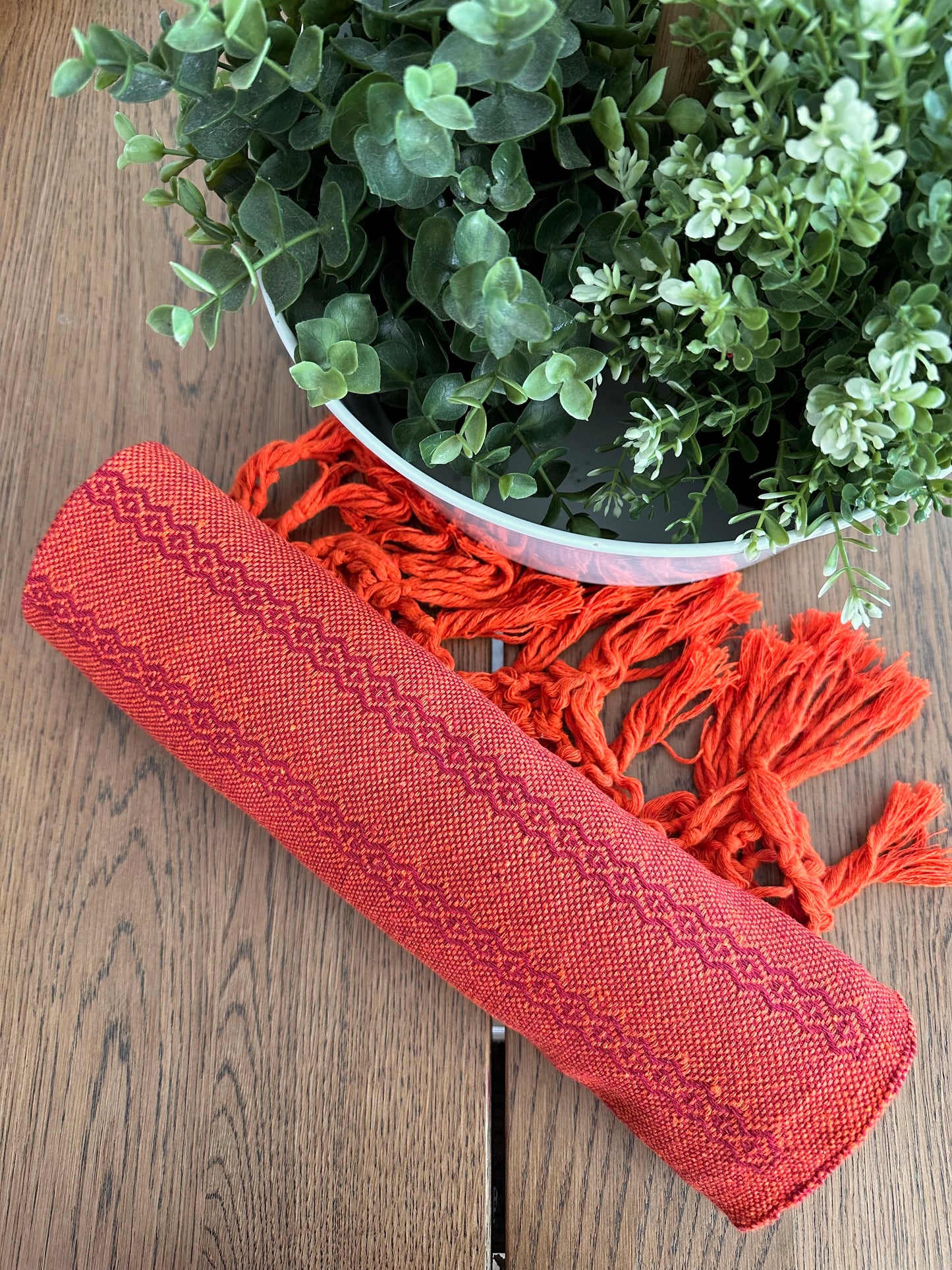 Mexican Cotton Rebozo & Baby Wrap - Orange Expression