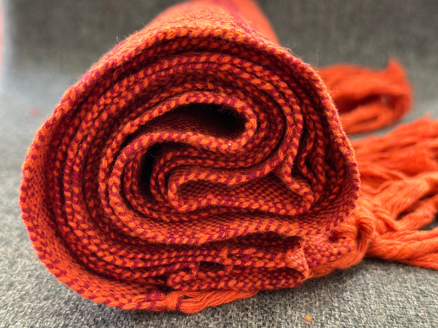 Mexican Cotton Rebozo & Baby Wrap - Orange Expression