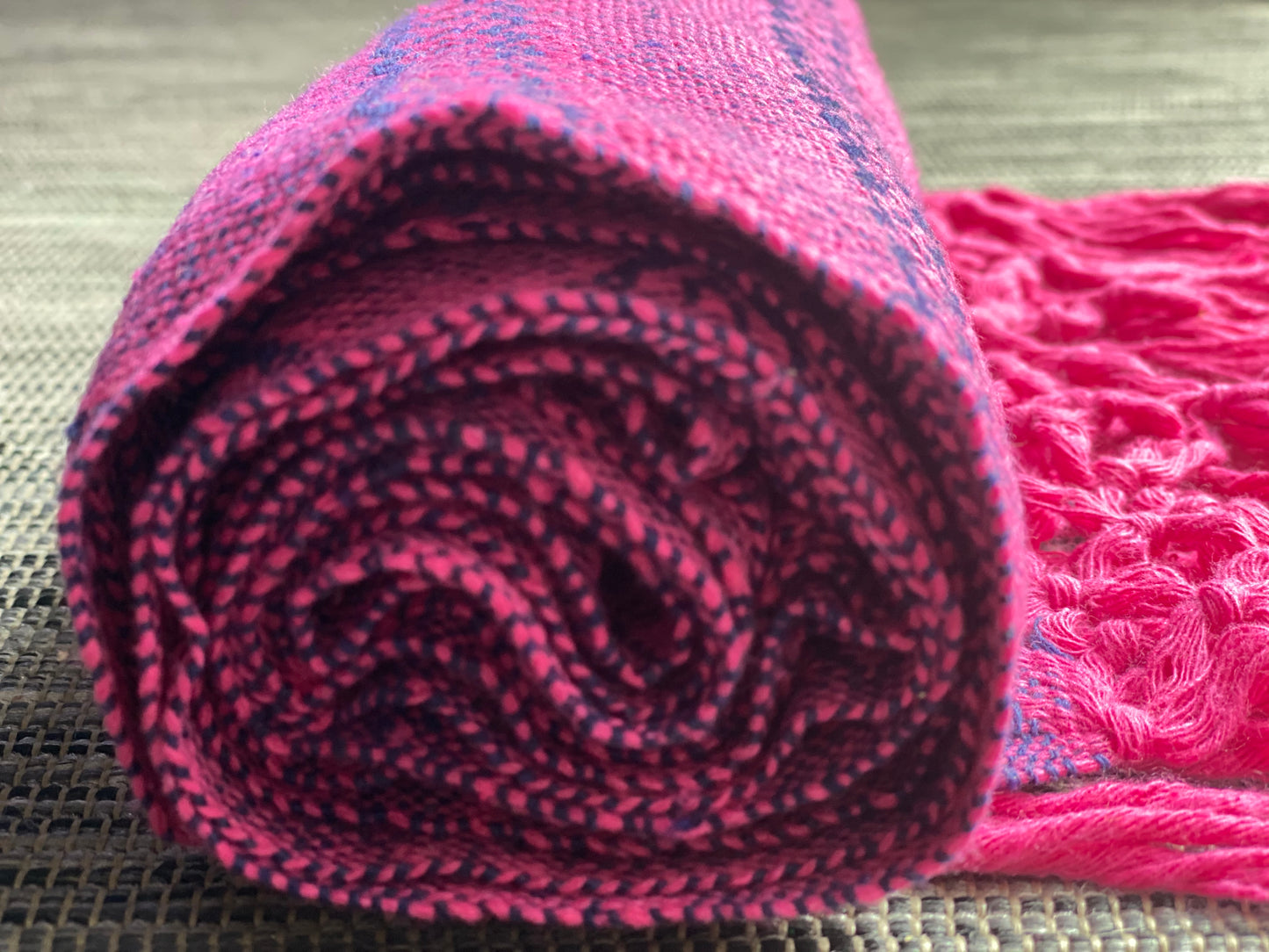 Mexican Cotton Rebozo & Baby Wrap - Berry Milkshake