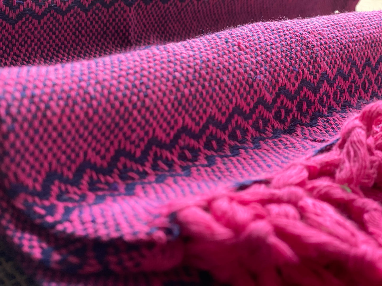Mexican Cotton Rebozo & Baby Wrap - Berry Milkshake