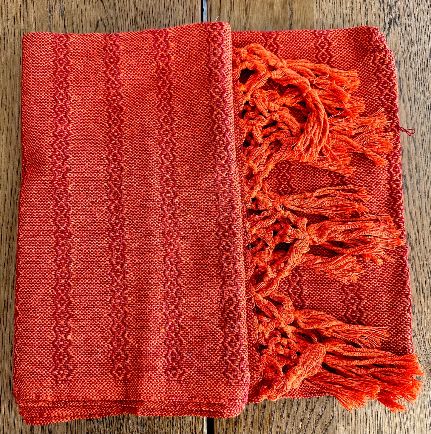Mexican Cotton Rebozo & Baby Wrap - Orange Expression