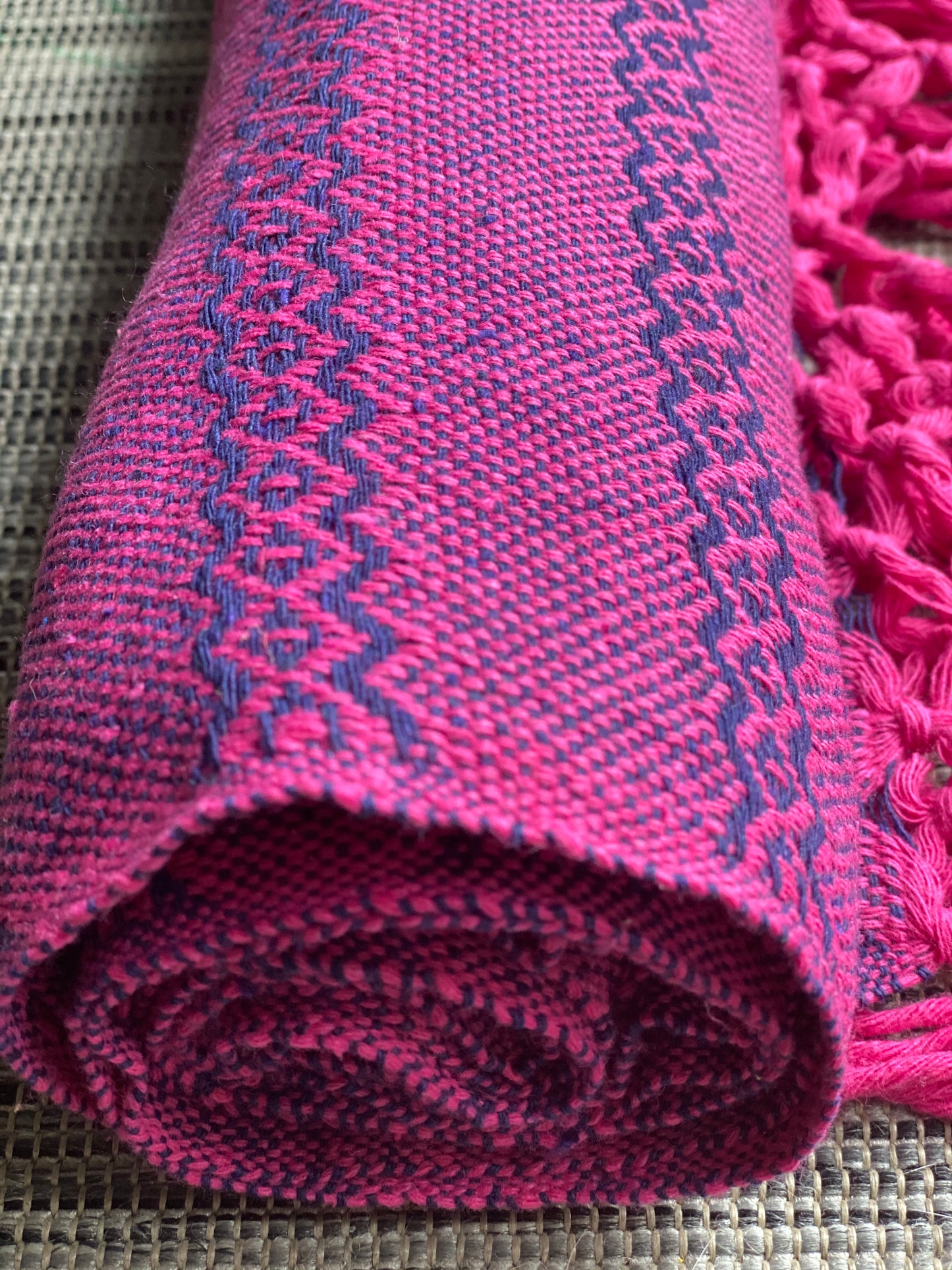 Mexican Cotton Rebozo & Baby Wrap - Berry Milkshake