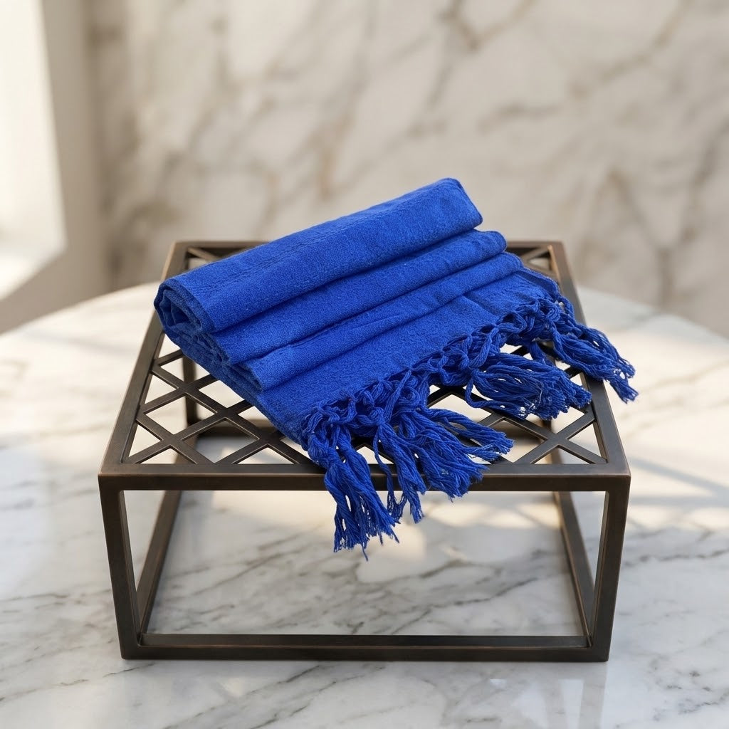 Rebozo de Algodón Mexicano y Porta Bebé - Ruiseñor Azul