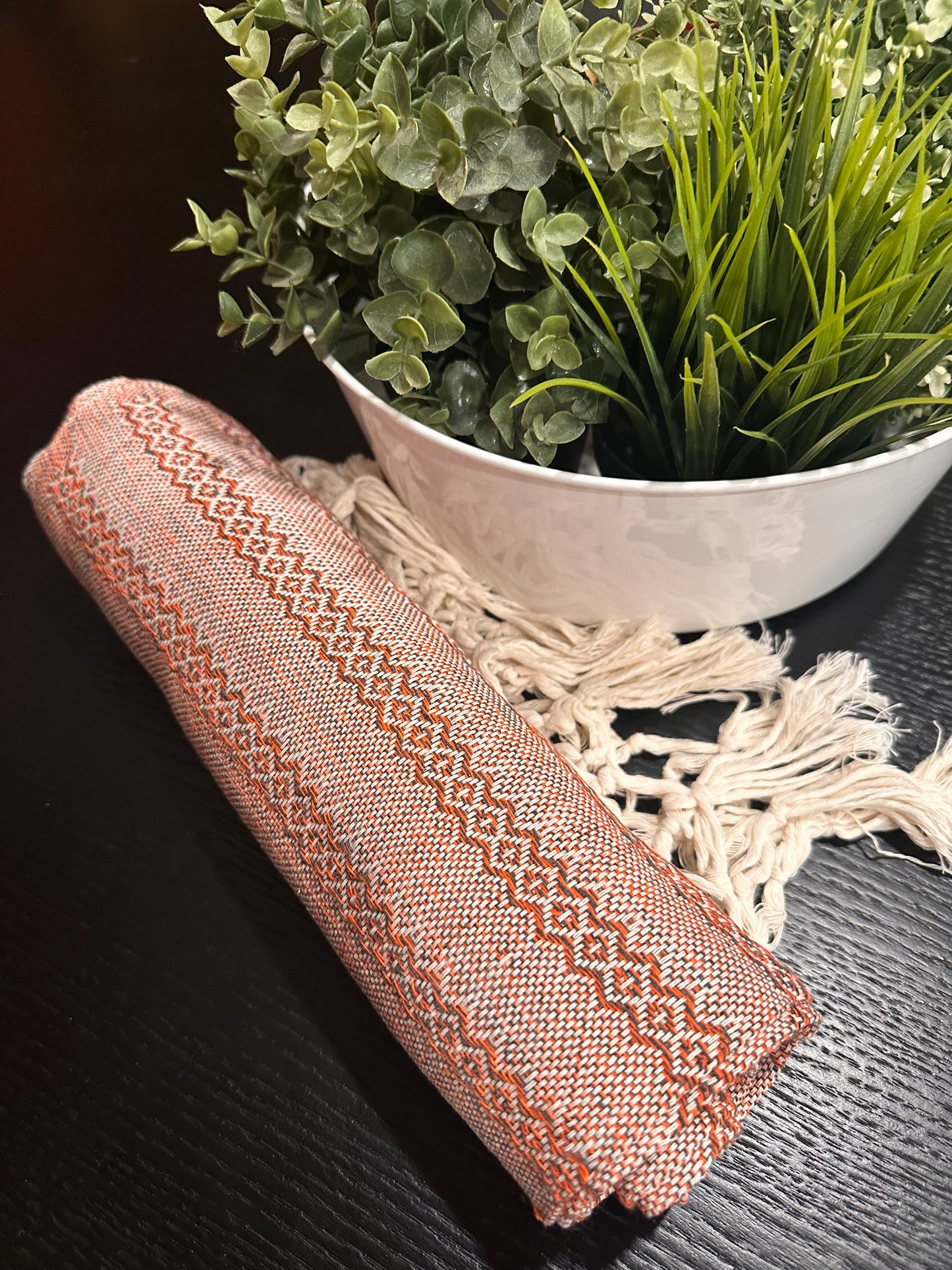 Mexican Cotton Rebozo & Baby Wrap - Citrus Dawn
