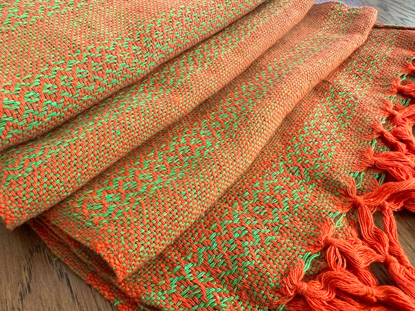 Mexican Cotton Rebozo & Baby Wrap - Vibrant Citron