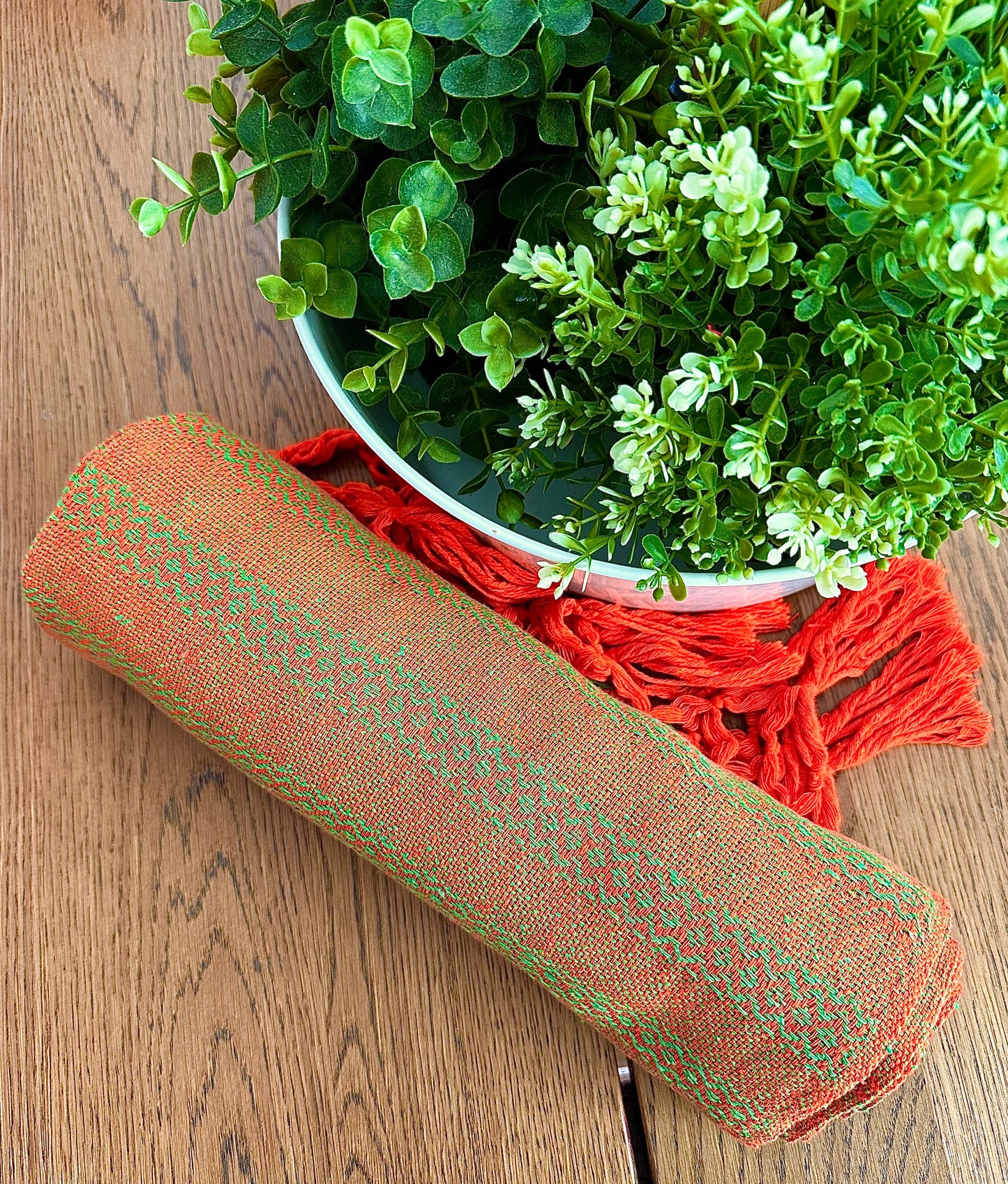 Mexican Cotton Rebozo & Baby Wrap - Vibrant Citron