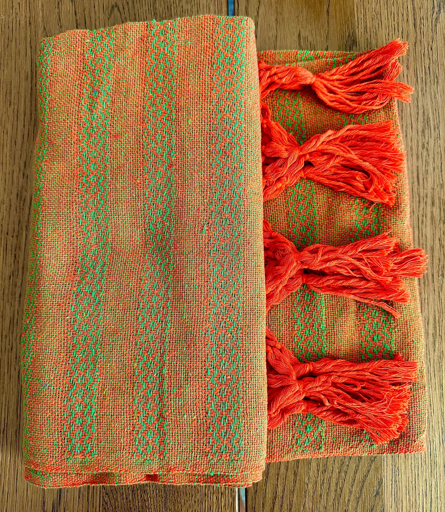 Mexican Cotton Rebozo & Baby Wrap - Vibrant Citron