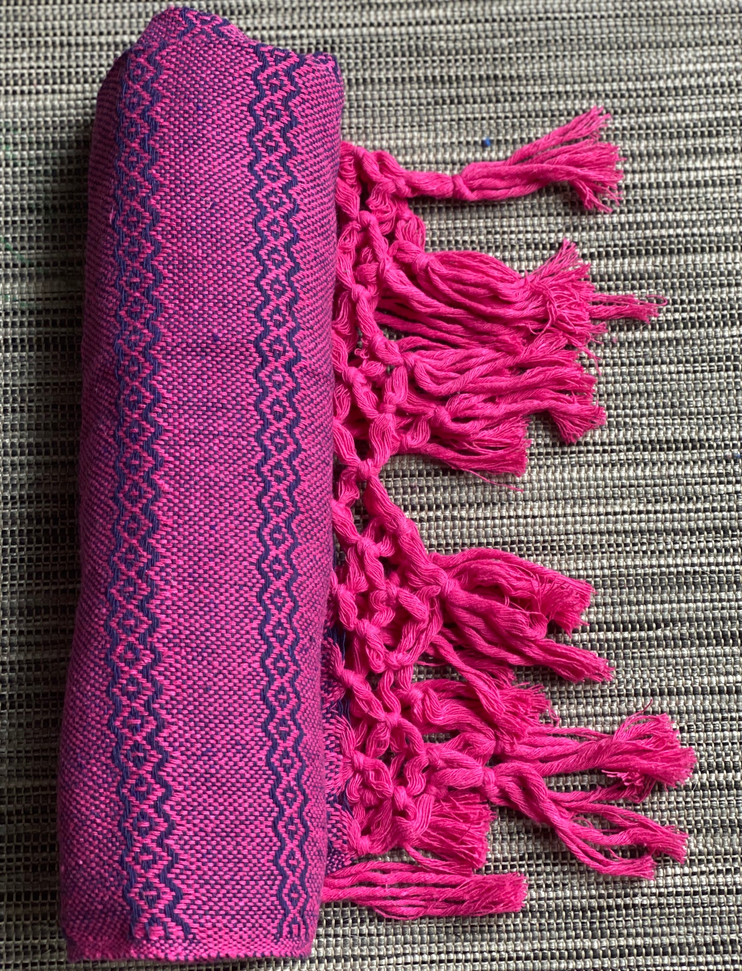 Mexican Cotton Rebozo & Baby Wrap - Berry Milkshake