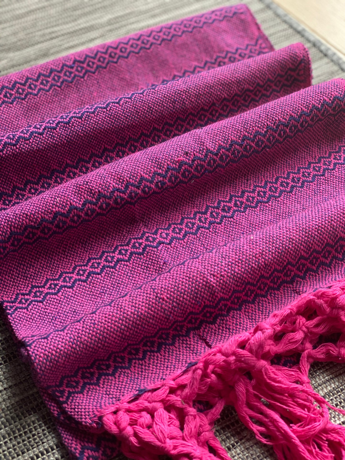 Mexican Cotton Rebozo & Baby Wrap - Berry Milkshake