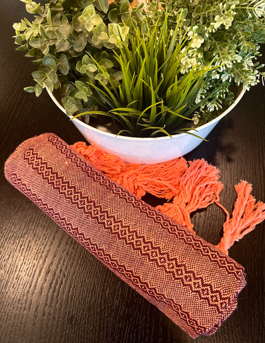 Mexican Cotton Rebozo & Baby Wrap - Terracota Clay