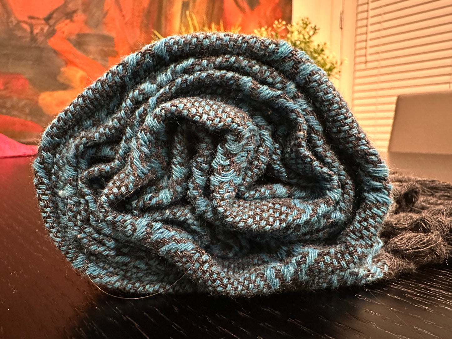 Mexican Cotton Rebozo & Baby Wrap - Blue Slate