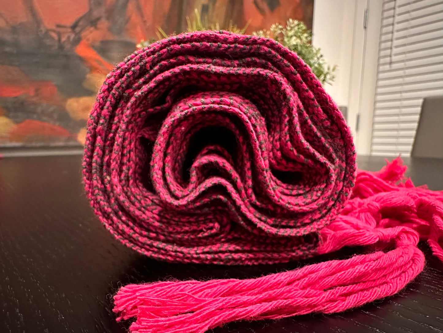 Mexican Cotton Rebozo & Baby Wrap - Dusty Fuchsia