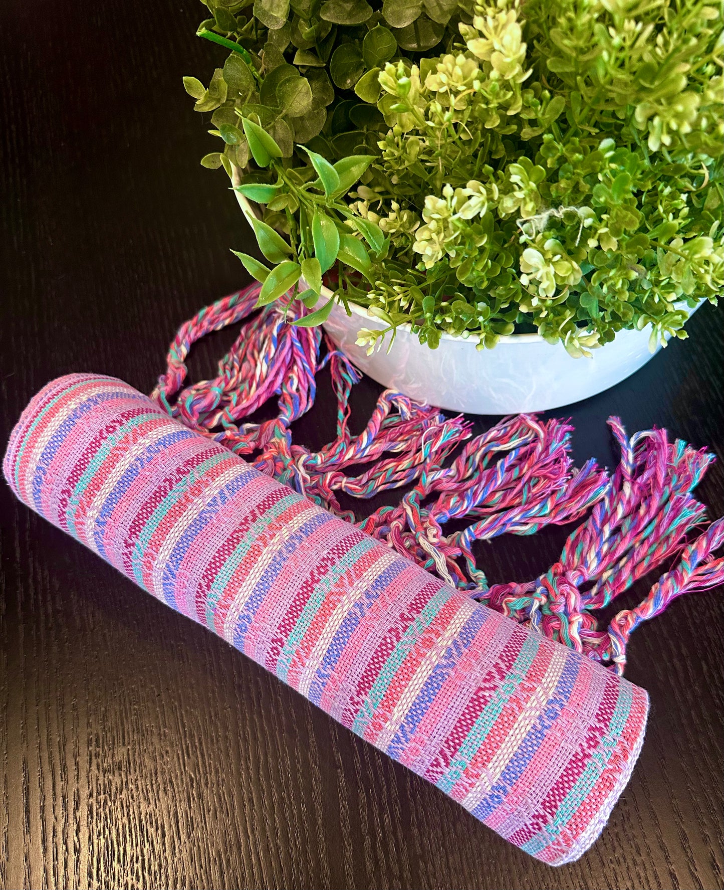PIÈCE UNIQUE- Châle Rebozo Mexicain - Coraline Rainbow