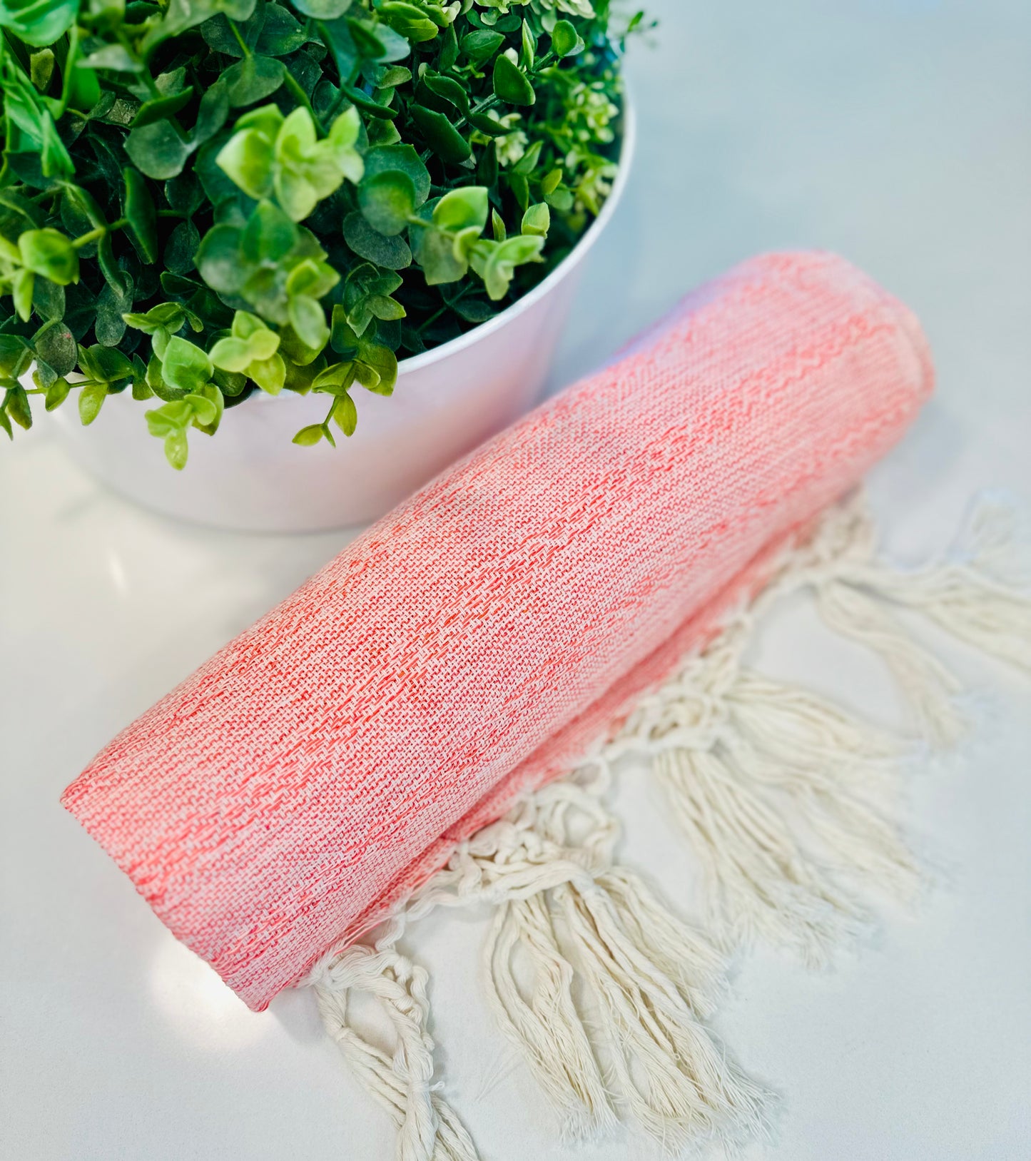 Mexican Cotton Rebozo & Baby Wrap - Raw Rose