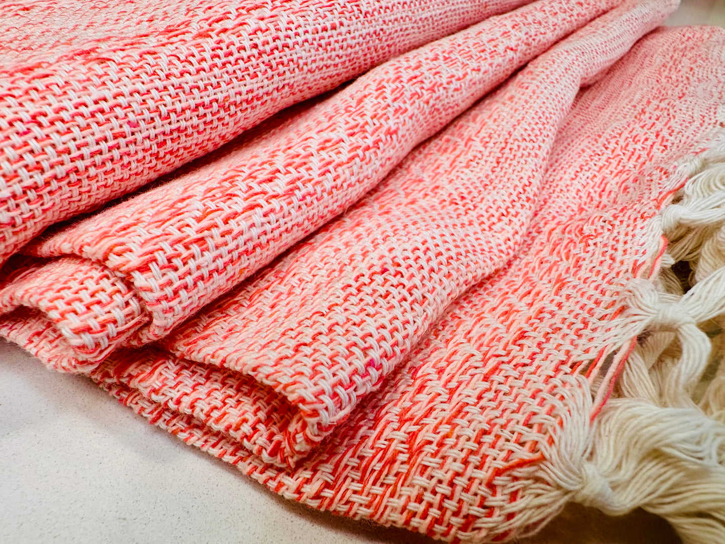 Mexican Cotton Rebozo & Baby Wrap - Raw Rose