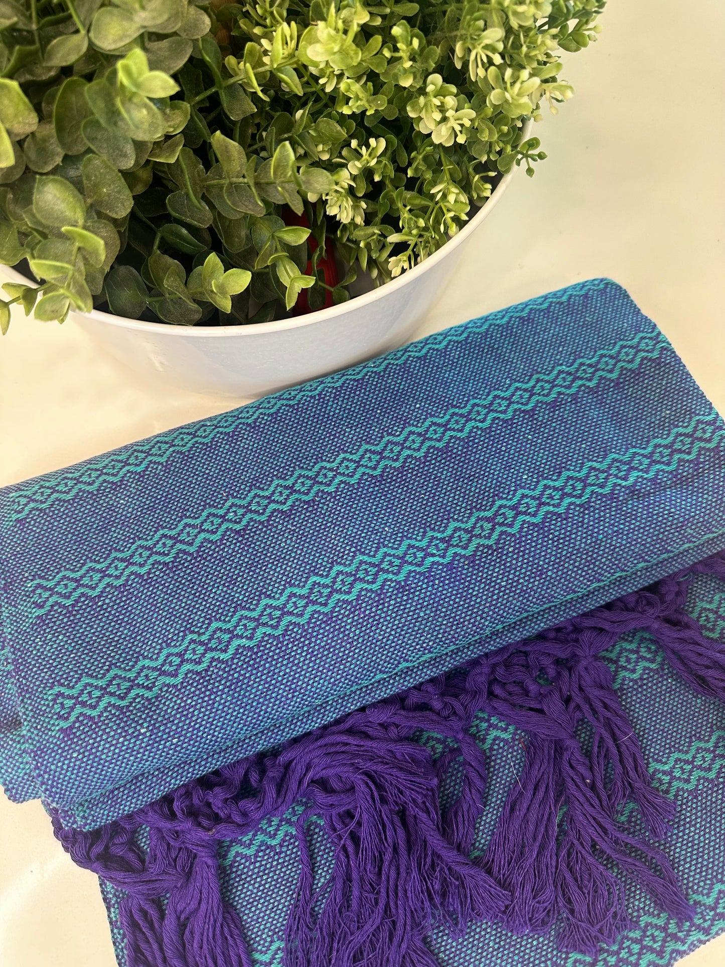 Unique Piece - Mexican Cotton Rebozo & Baby Wrap - Mystic Forest
