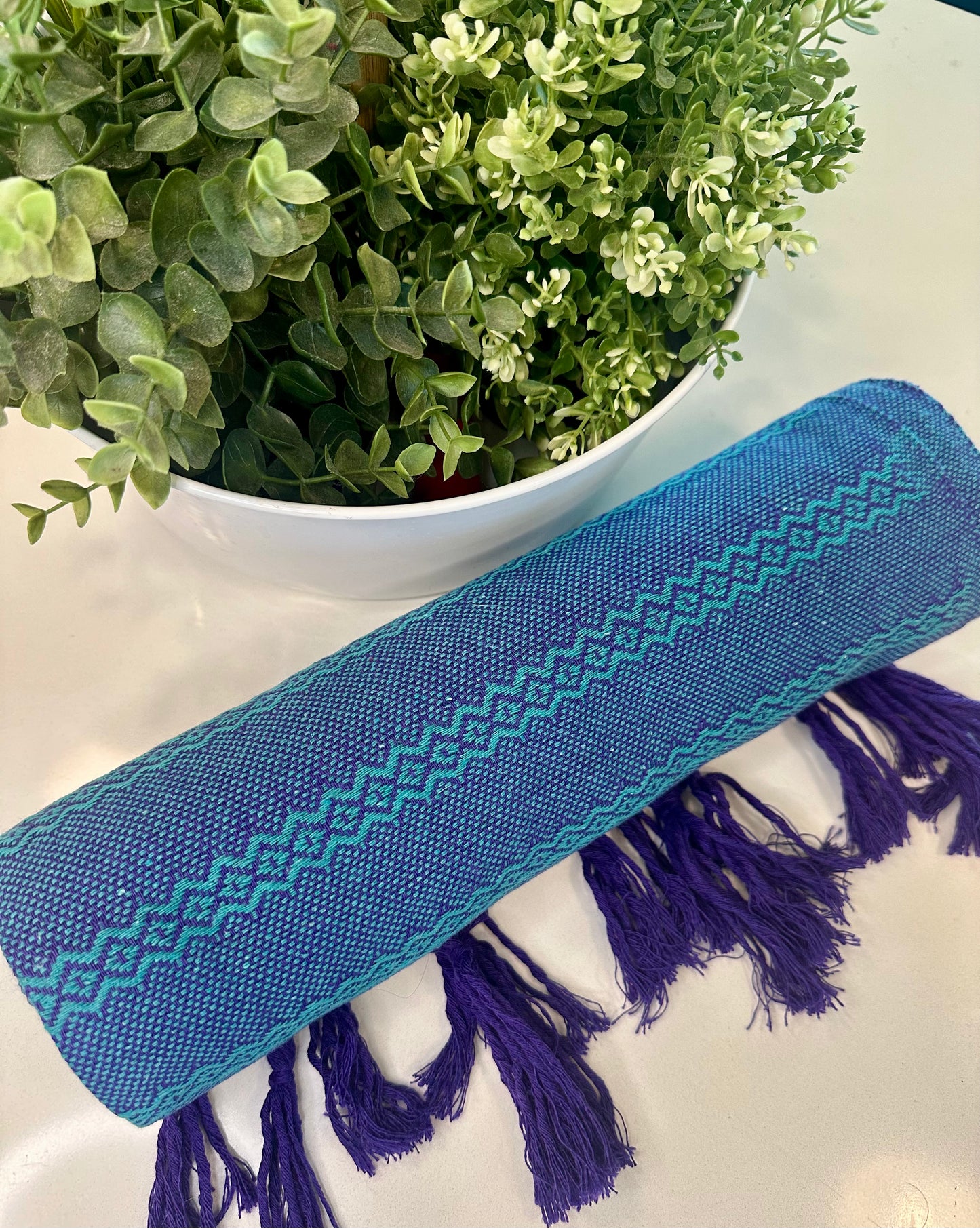 Unique Piece - Mexican Cotton Rebozo & Baby Wrap - Mystic Forest