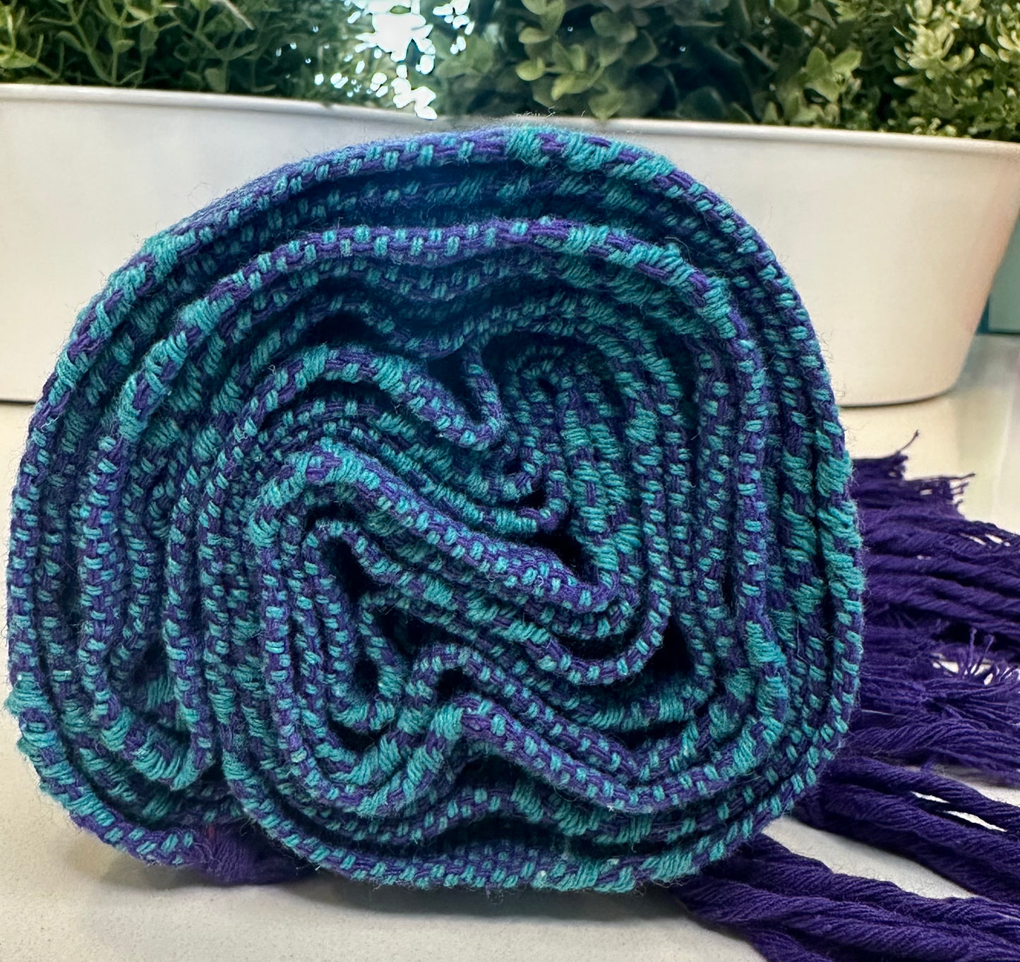 Unique Piece - Mexican Cotton Rebozo & Baby Wrap - Mystic Forest