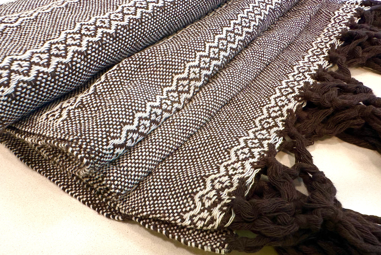 Mexican Cotton Rebozo & Baby Wrap - Mocha Frost