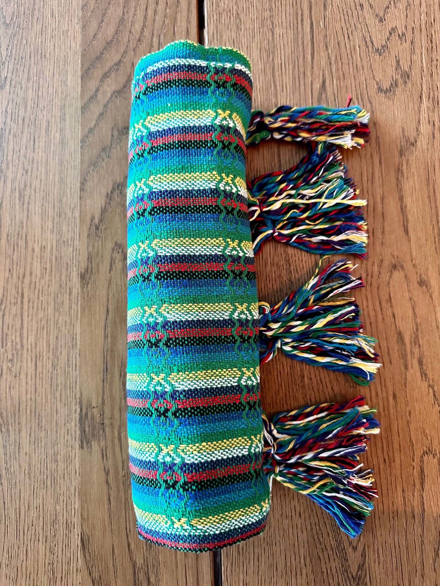 Mexican Cotton Rebozo & Baby Carrier - Spring Rainbow