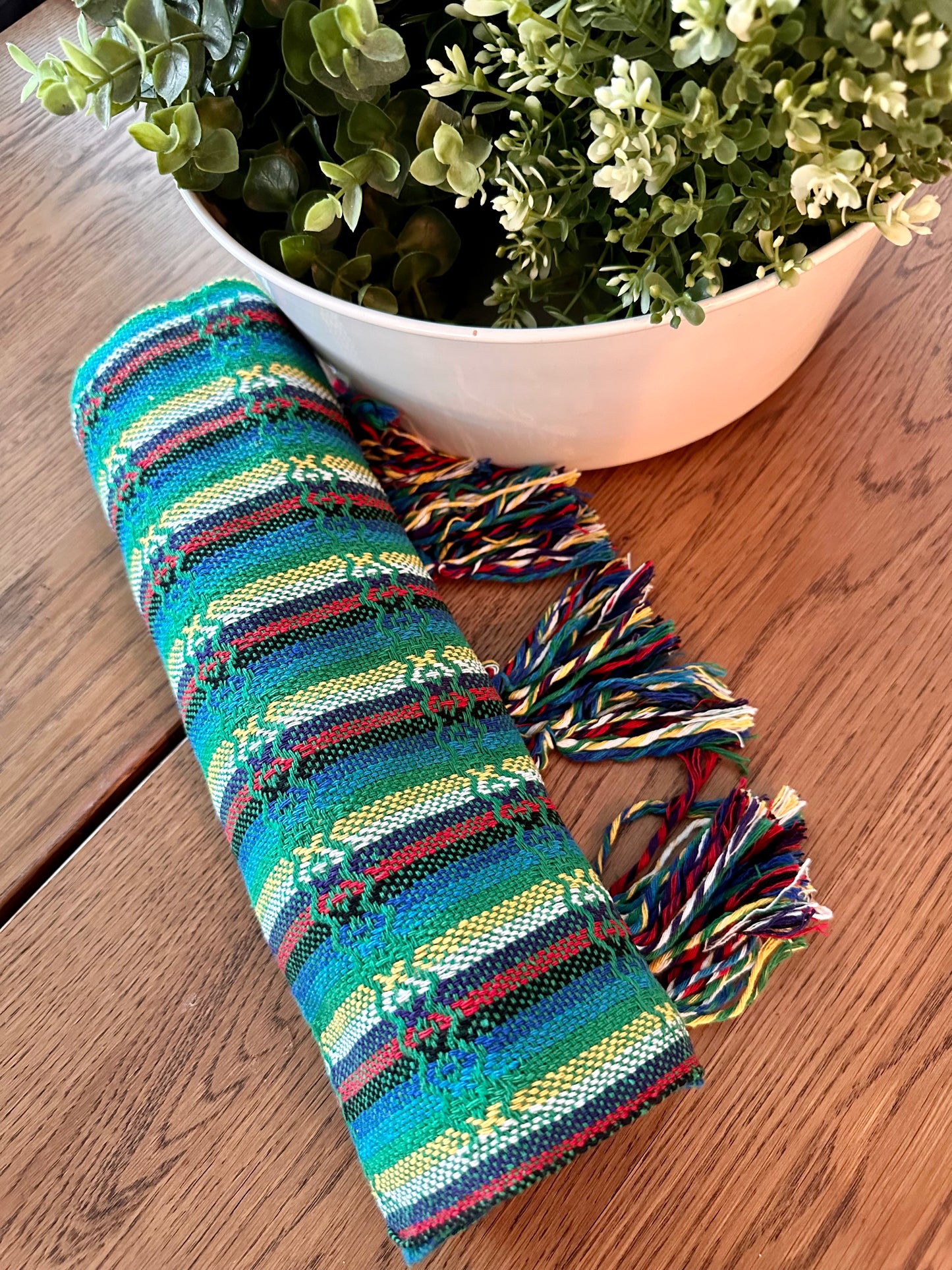 Mexican Cotton Rebozo & Baby Carrier - Spring Rainbow