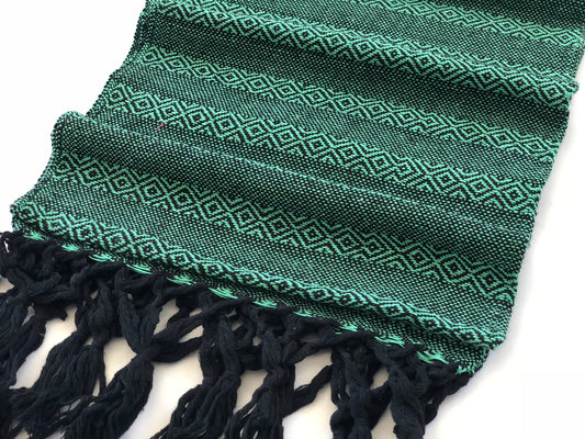 Mexican Rebozo Shawl - Mint Chocolate Chip - Lola My Love