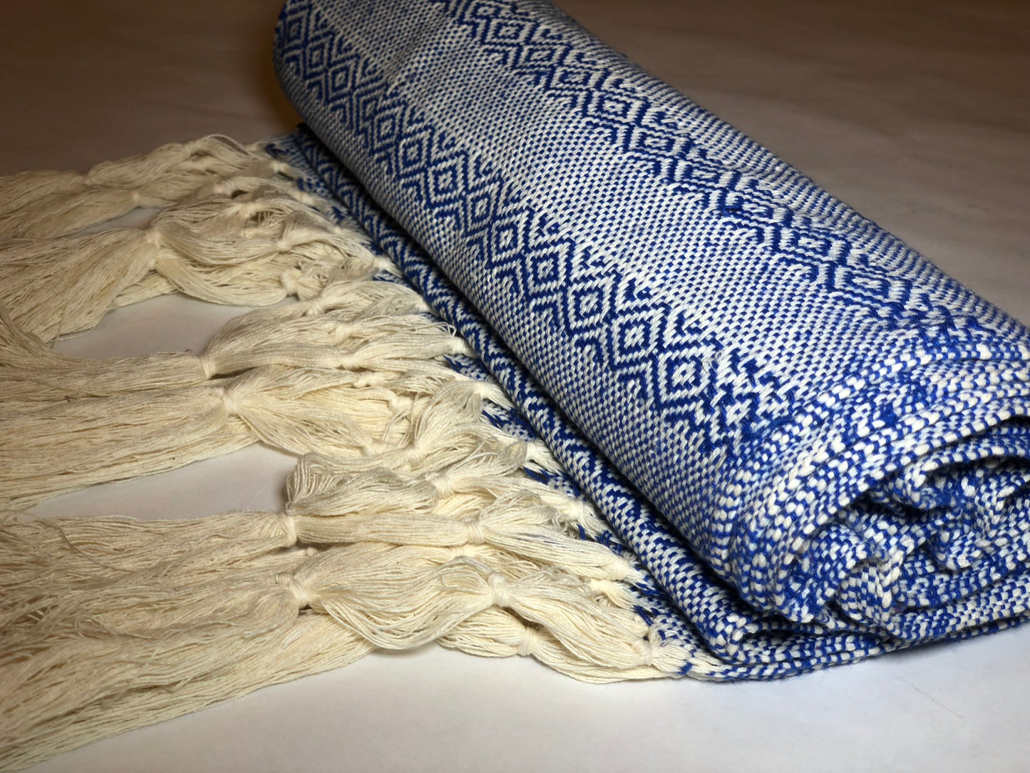 Mexican Rebozo Shawl - Ocean Waves - Lola My Love