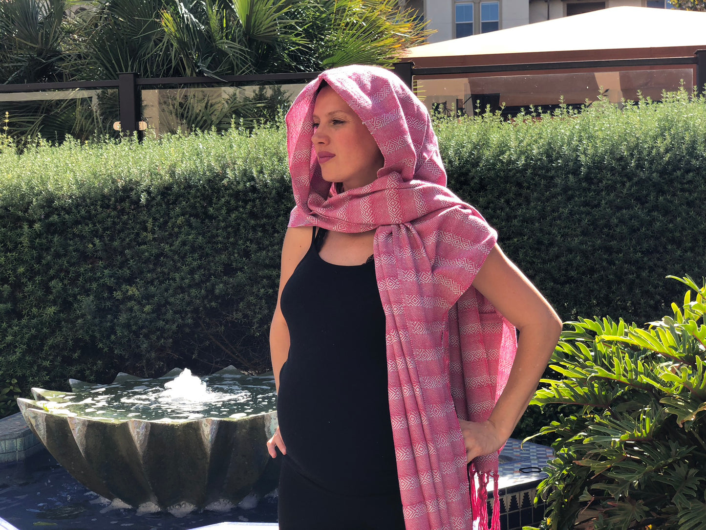 Mexican Rebozo Shawl - Strawberry Love - Lola My Love
