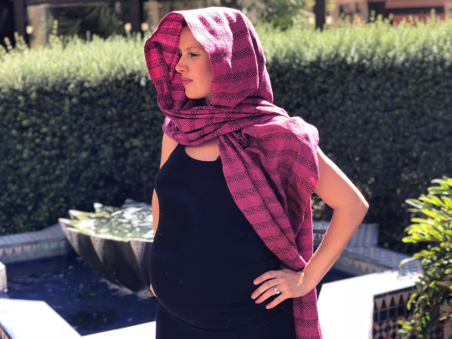 Mexican Rebozo Shawl - Strawberry Fields - Lola My Love