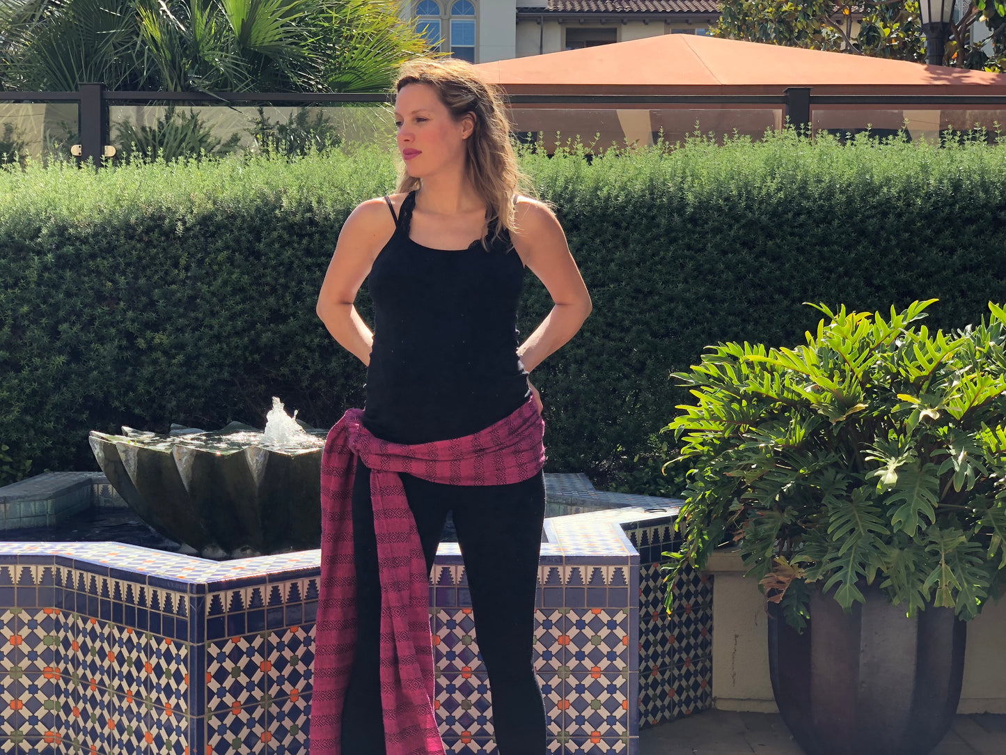 Mexican Rebozo Shawl - Strawberry Fields - Lola My Love