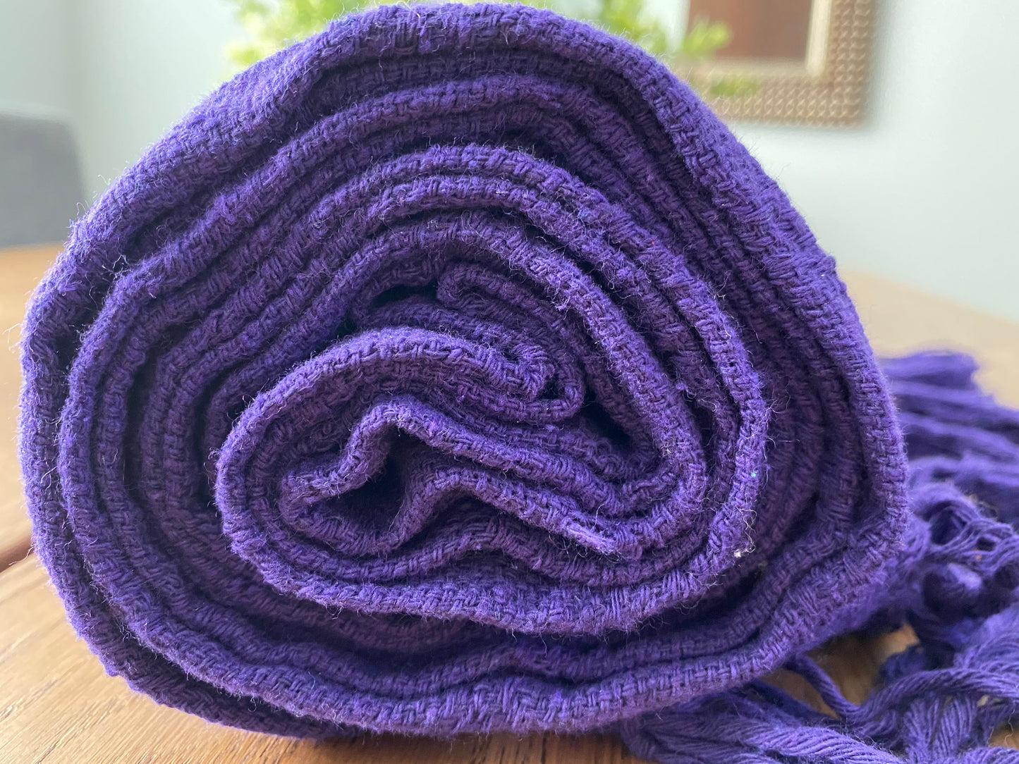 Mexican Rebozo Shawl - Purple Bloom - Rebozo Shop Lola My Love