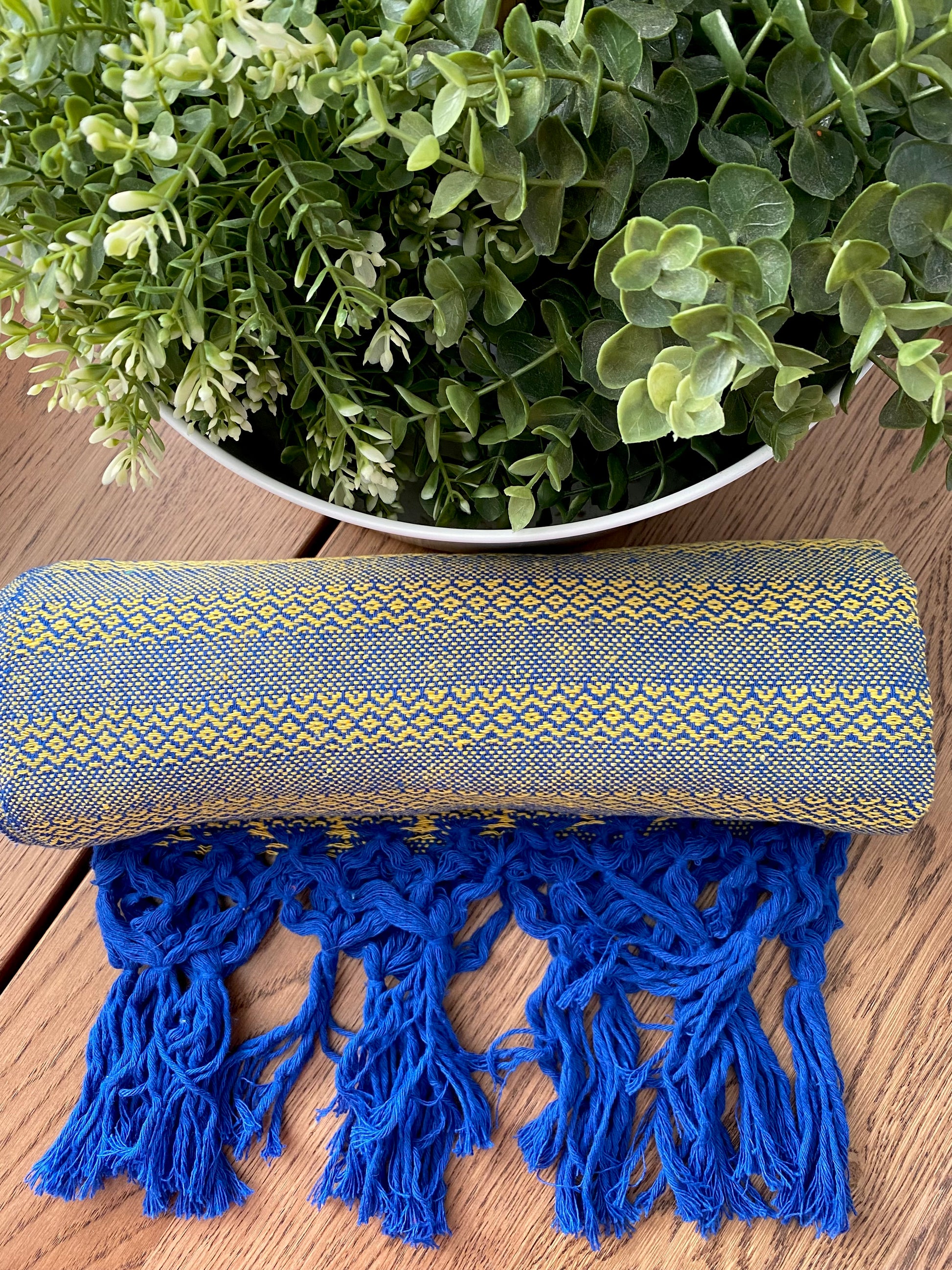 Mexican Rebozo Shawl - Blue Heaven - Lola My Love
