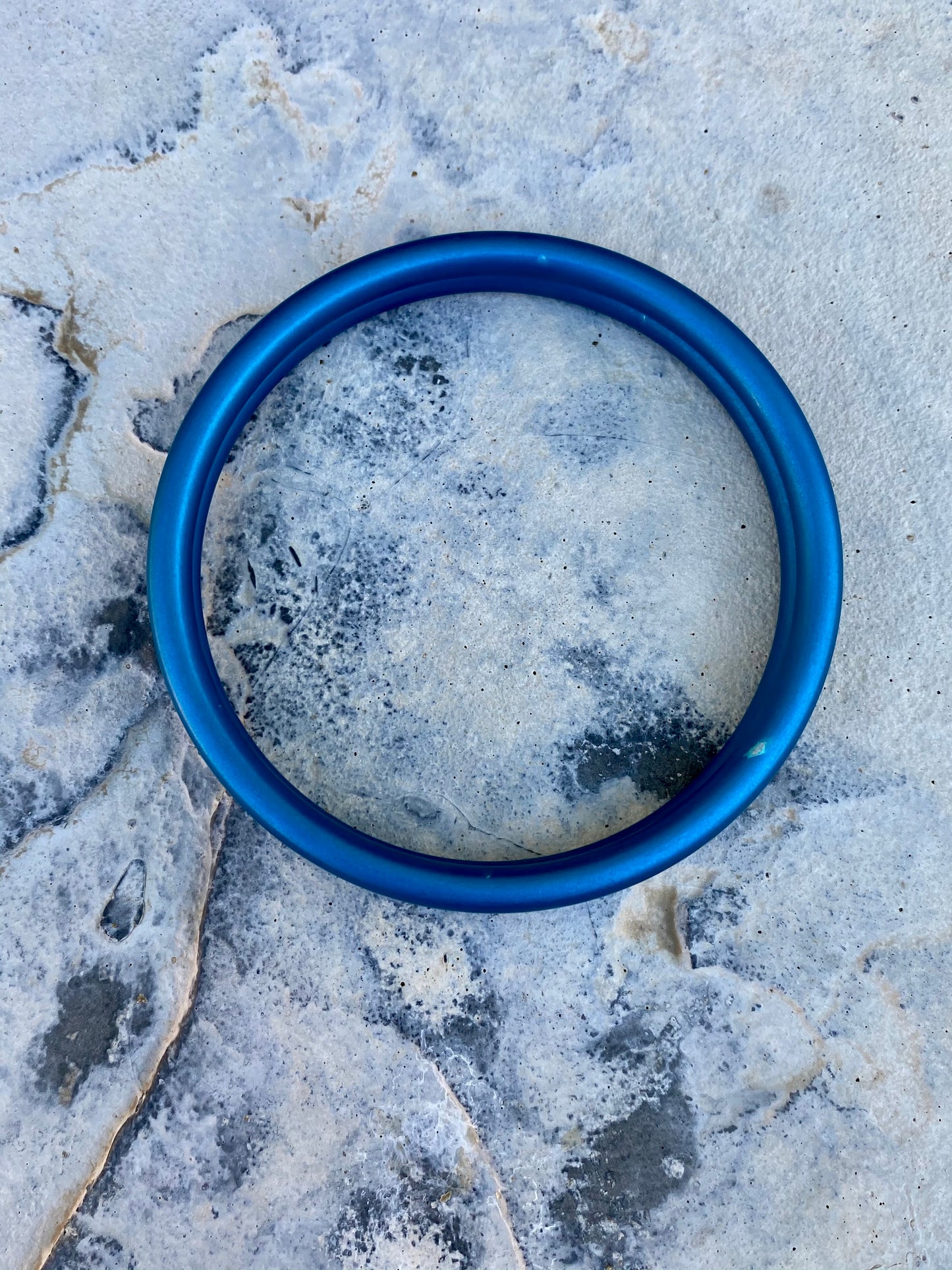 Large Aluminum Sling Ring - Dark Blue Rebozo Shop Lola My Love
