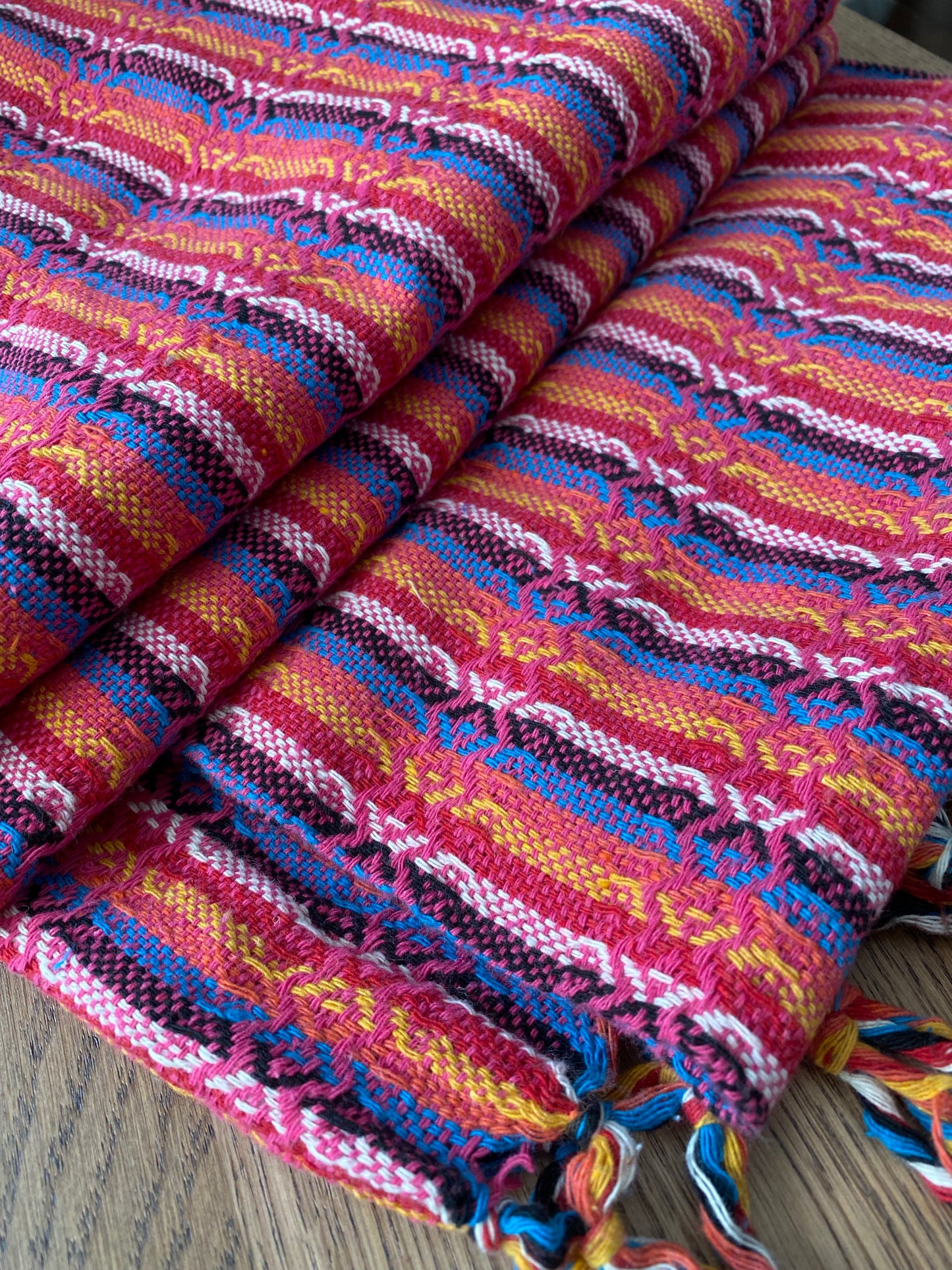 Mexican Rebozo Shawl - Rosa Rainbow - Rebozo Shop Lola My Love