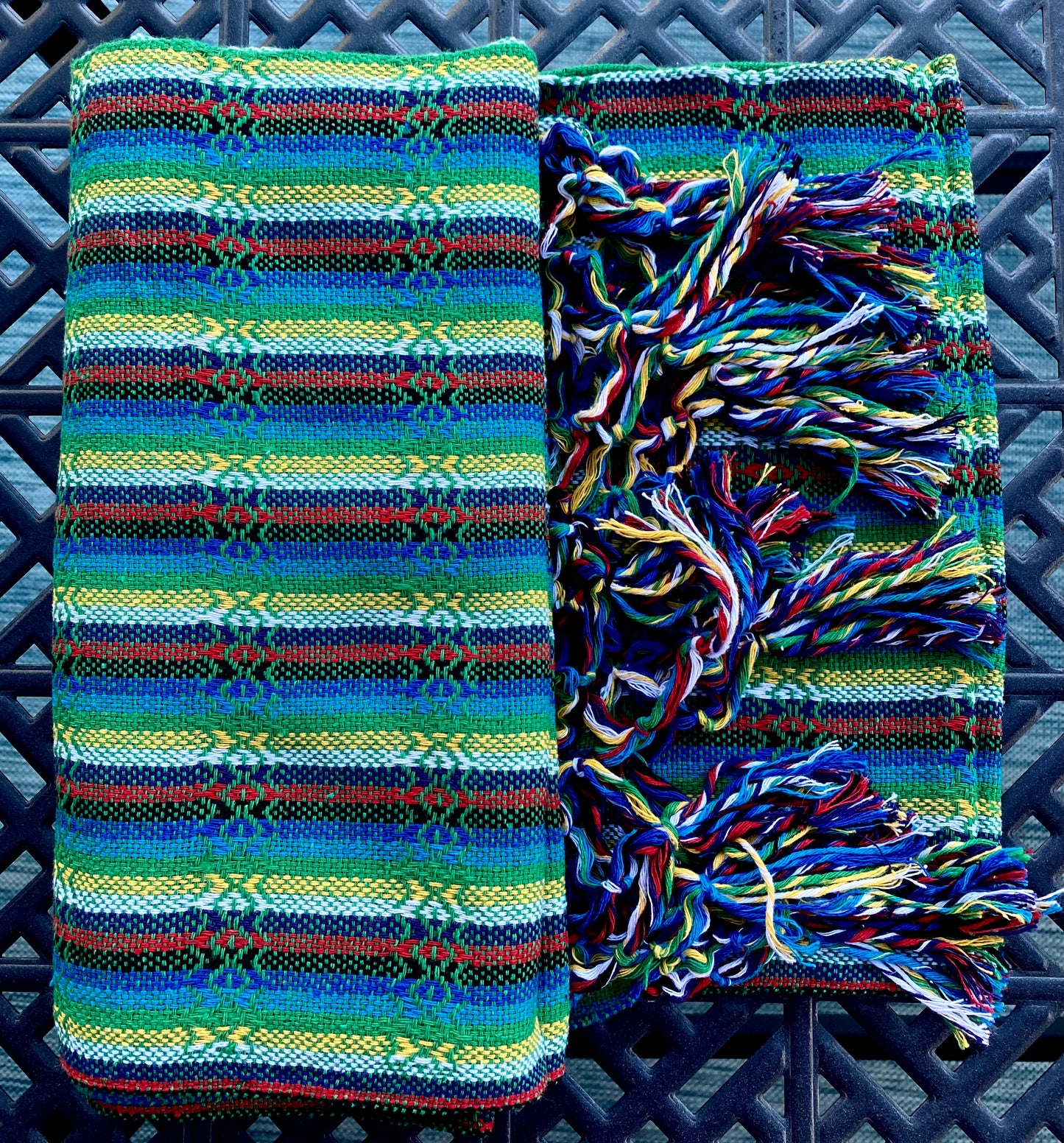 Mexican Cotton Rebozo & Baby Carrier - Spring Rainbow