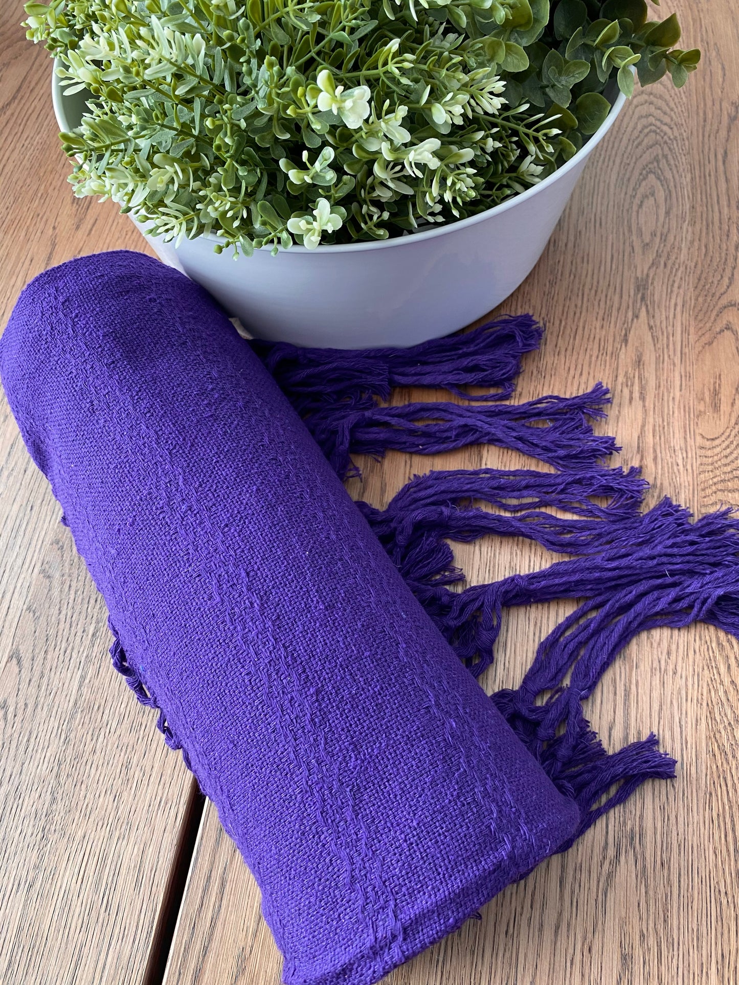 Mexican Rebozo Shawl - Purple Bloom - Rebozo Shop Lola My Love
