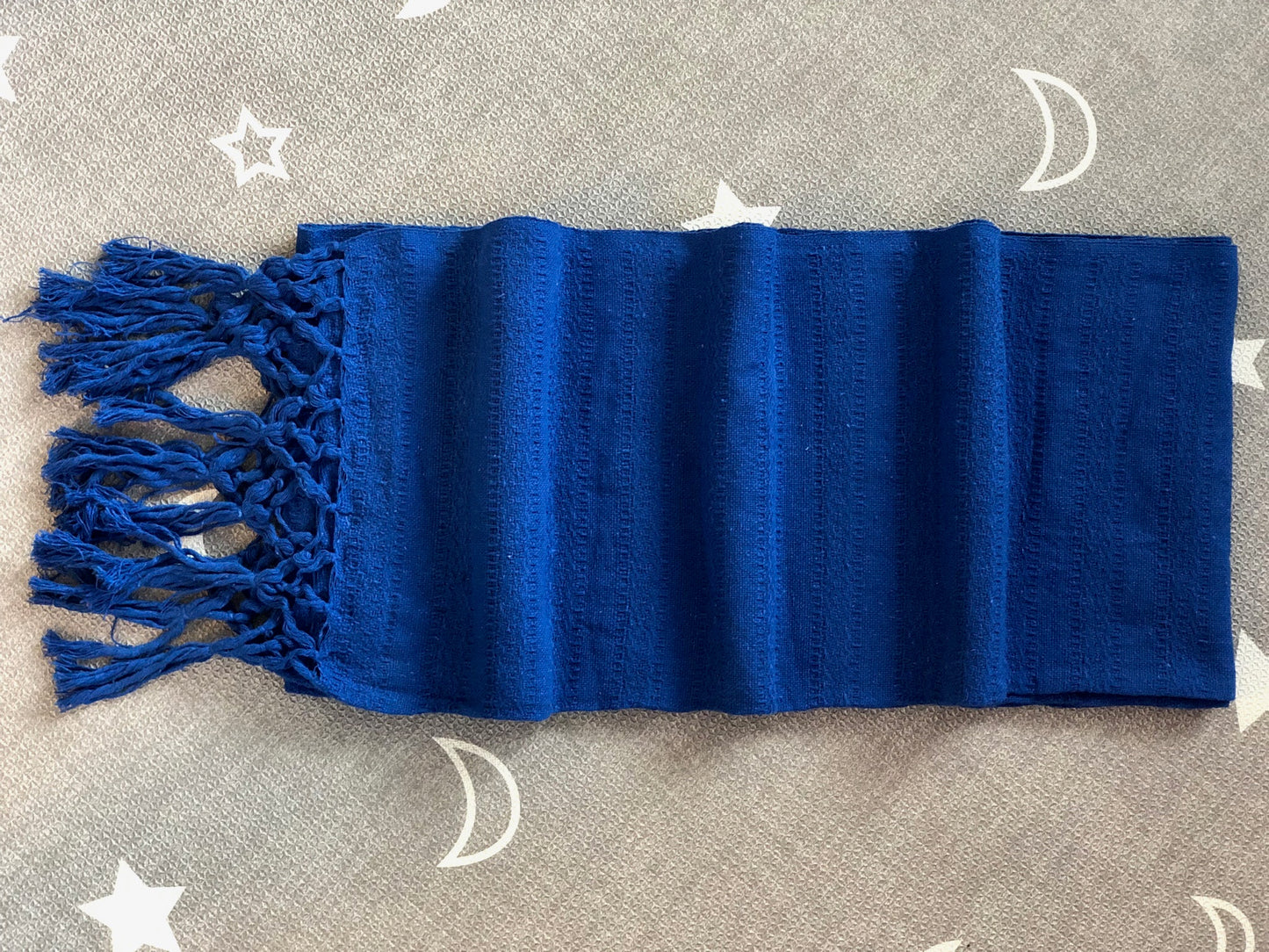 Mexican Rebozo Shawl - Blue Mockingbird - Lola My Love