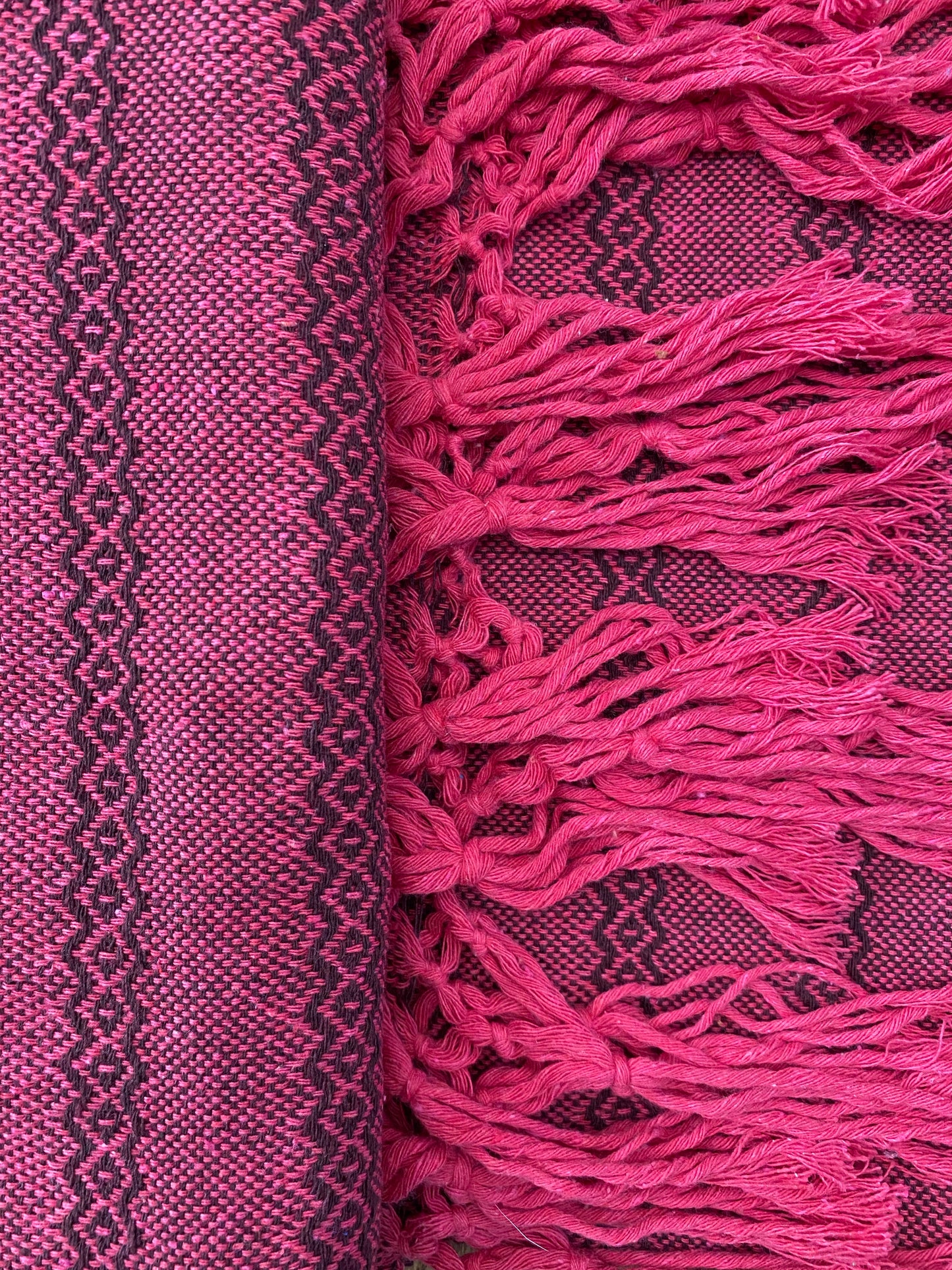 Mexican Rebozo Shawl - Strawberry Fields - Lola My Love