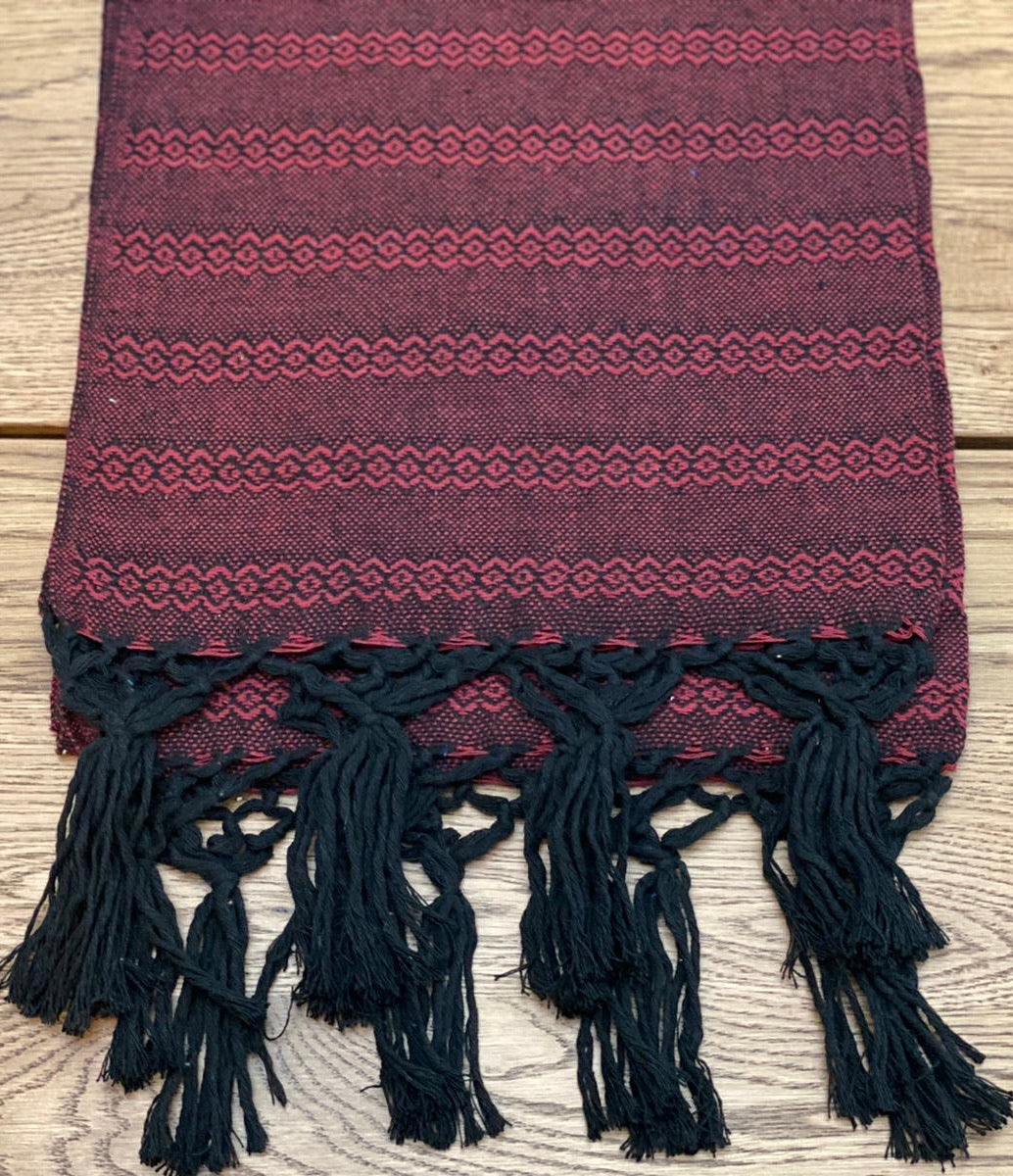 Mexican Rebozo Shawl - Black Wine - Rebozo Shop Lola My Love