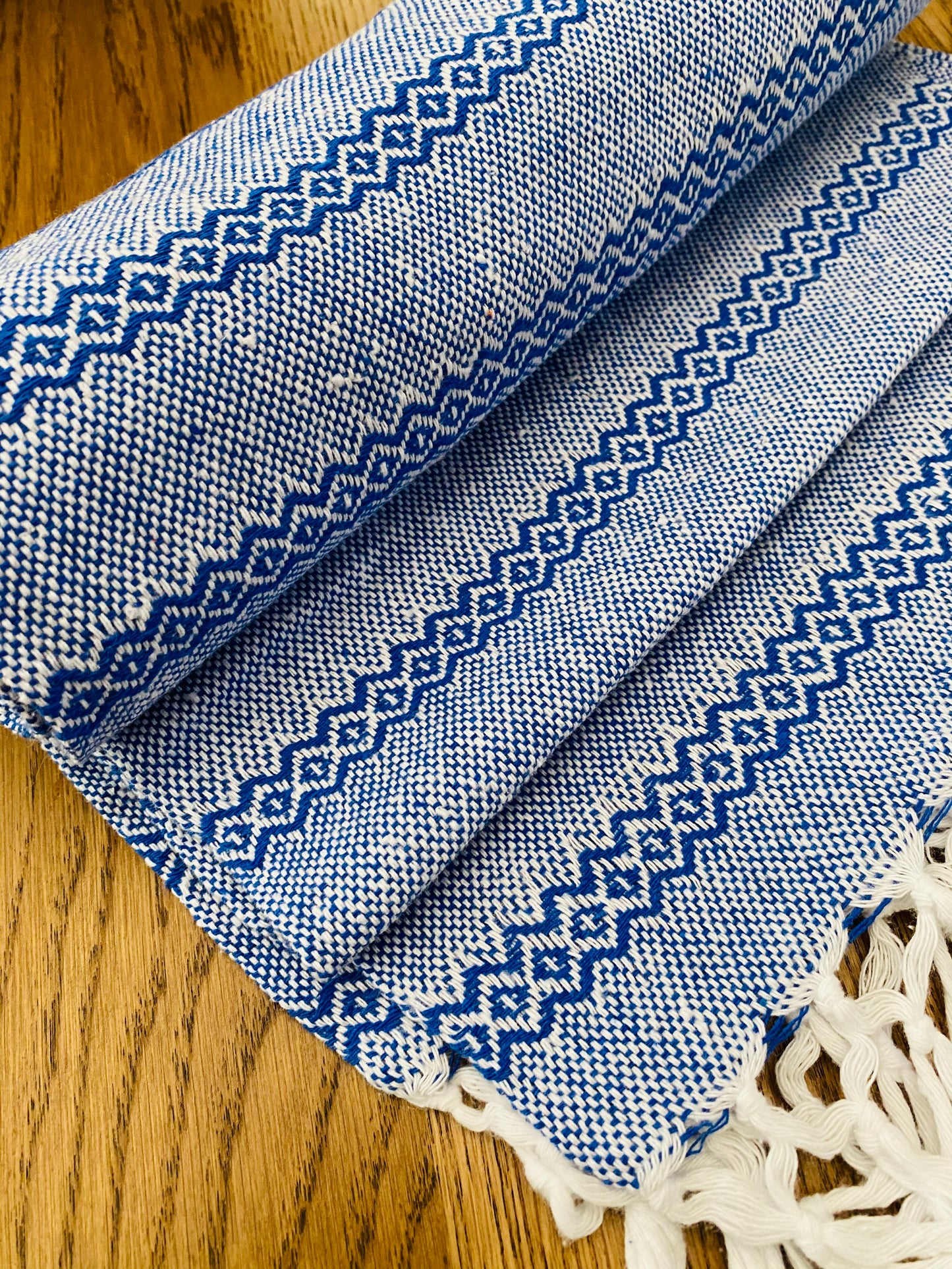 Mexican Rebozo Shawl - Ocean Waves - Lola My Love