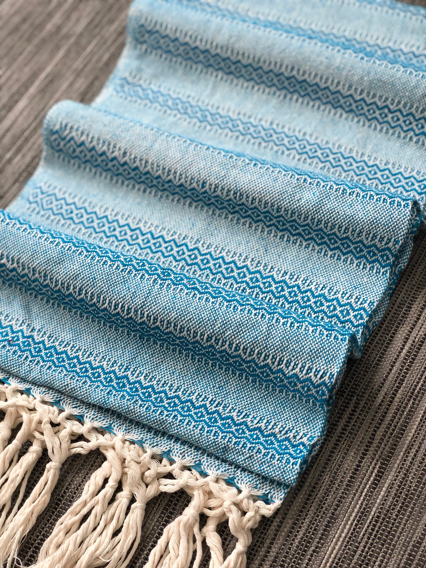 Mexican Rebozo Shawl - Blue Dreams - Lola My Love