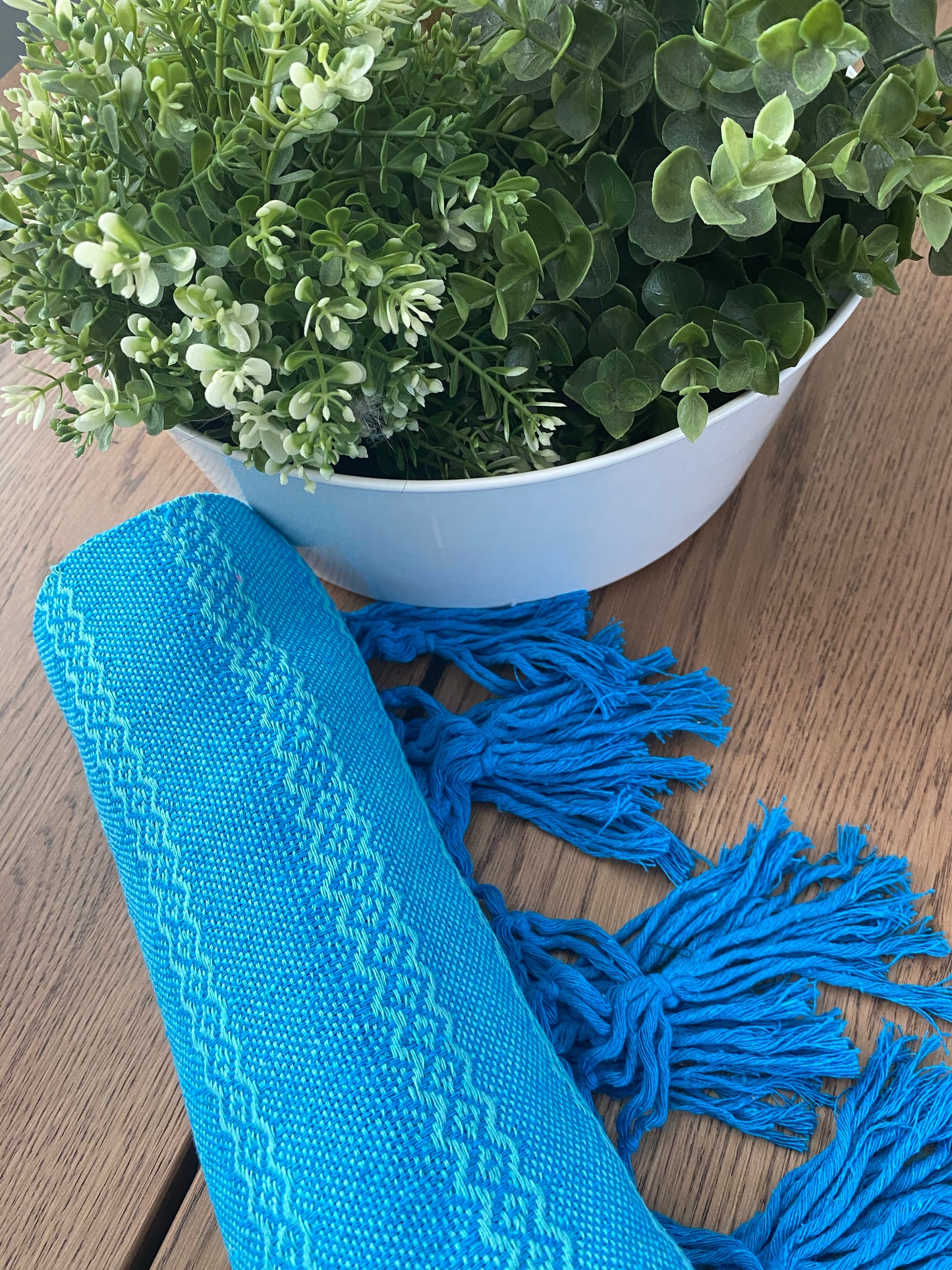 Mexican Rebozo Shawl & Baby Carrier - Blue Aqua - Rebozo Shop Lola My Love