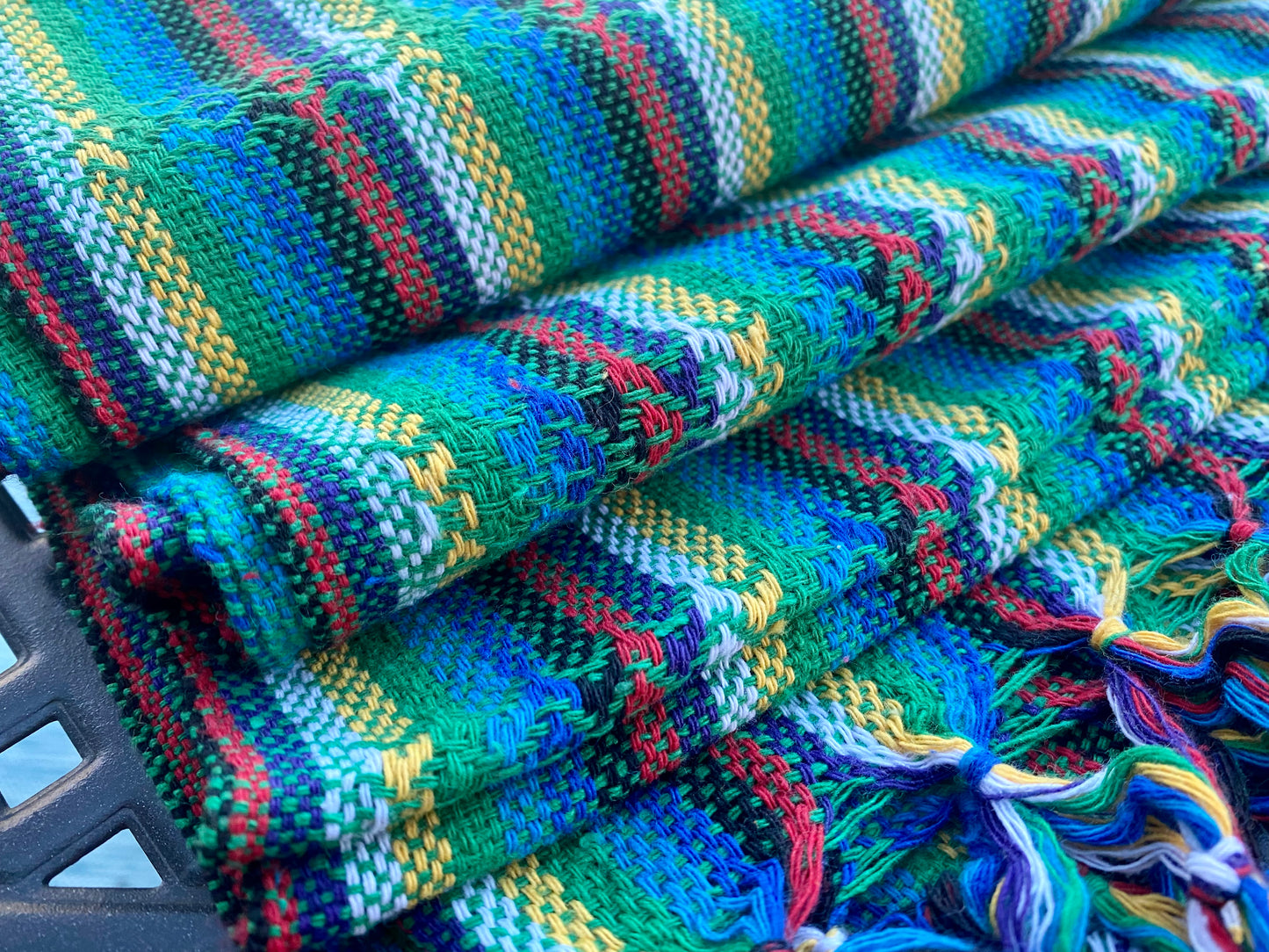 Mexican Cotton Rebozo & Baby Carrier - Spring Rainbow