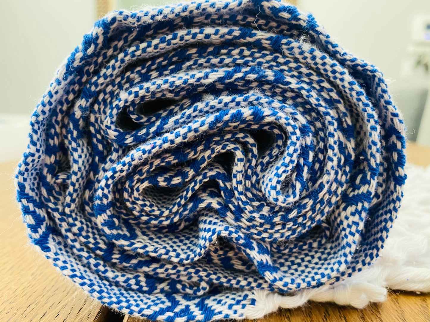 Mexican Rebozo Shawl - Ocean Waves - Lola My Love