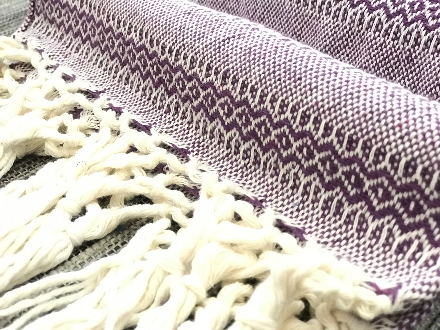 Mexican Rebozo Shawl - Purple Dreams - Lola My Love