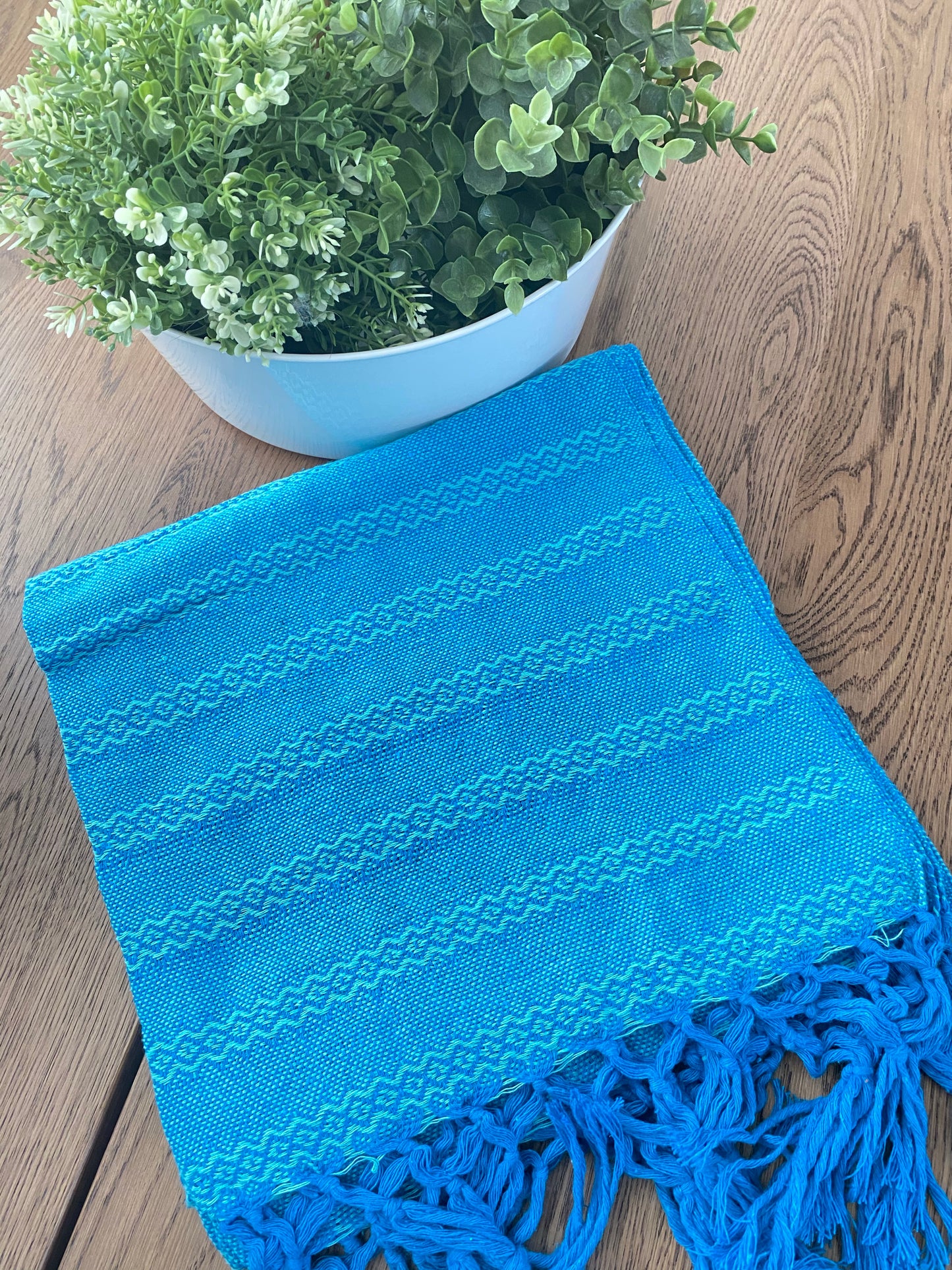 Mexican Rebozo Shawl & Baby Carrier - Blue Aqua - Rebozo Shop Lola My Love