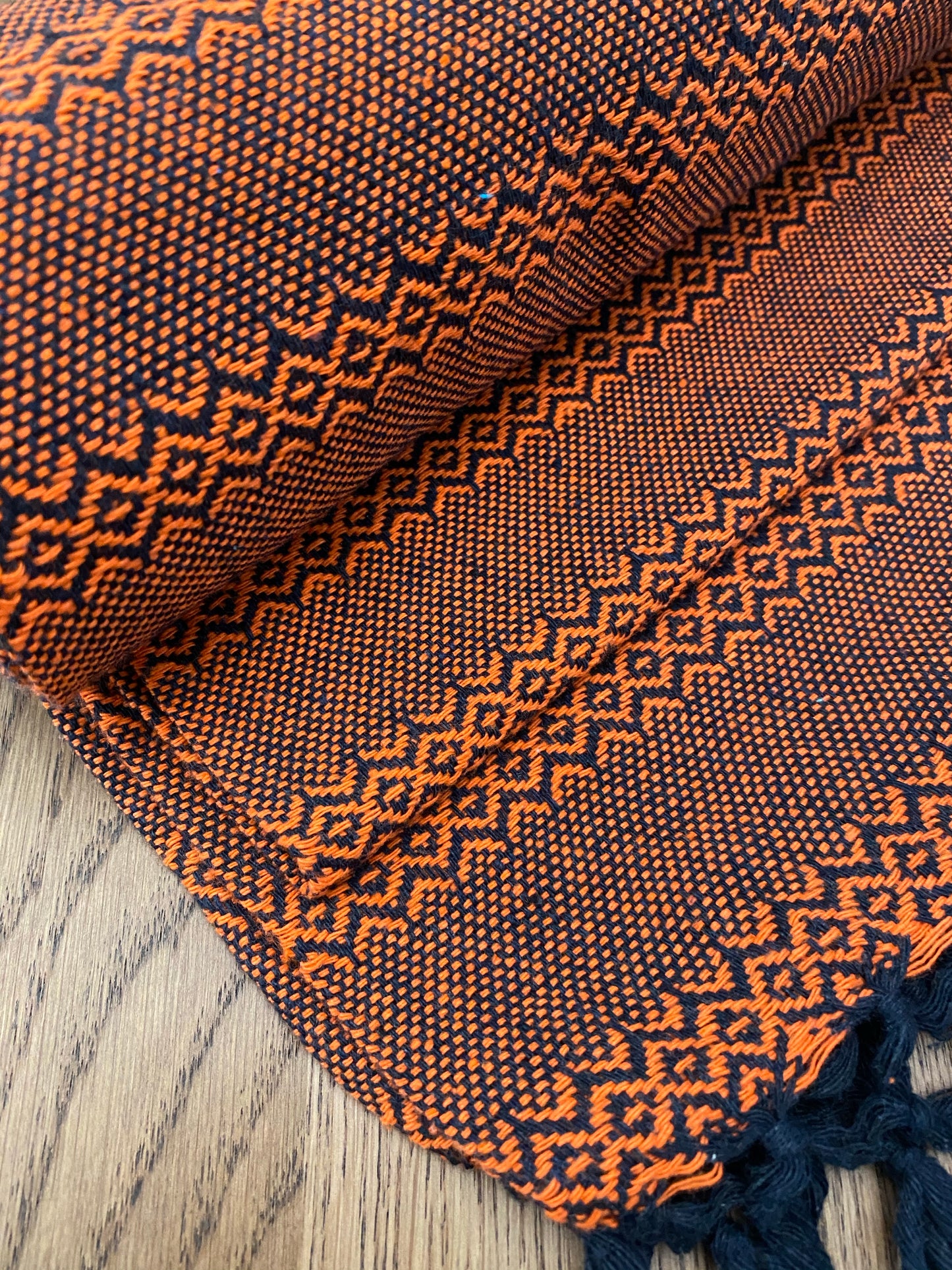 Mexican Rebozo Shawl - Pumpkin Patch - Lola My Love
