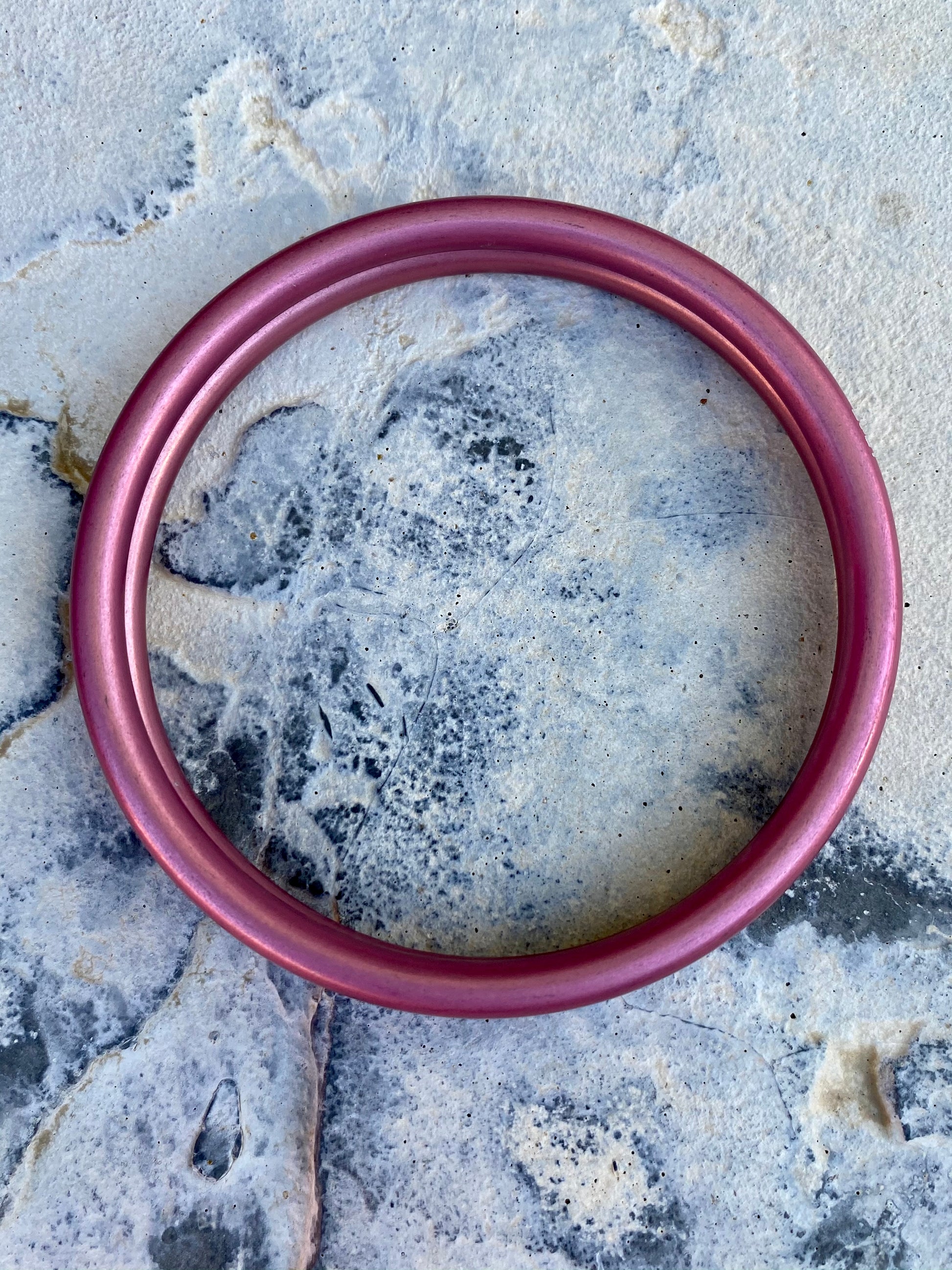 Large Aluminum Sling Ring - Pink Rebozo Shop Lola My Love